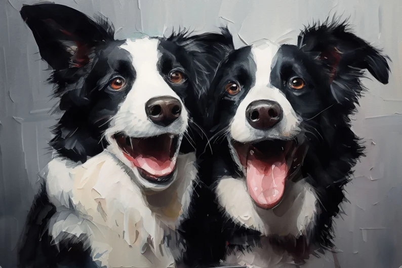 Custom Multiple Dogs Portrait - MyPetMade - $79.99