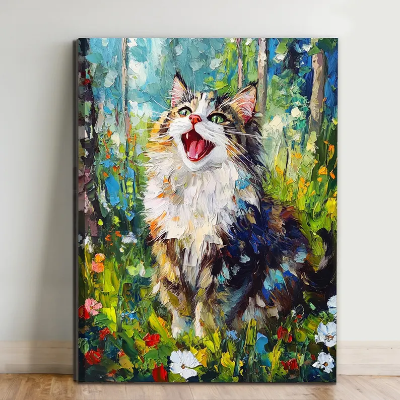 Custom Floral Pet Portrait - MyPetMade - $69.99