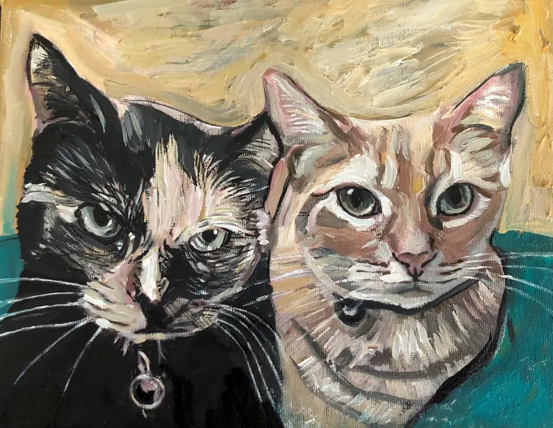 Custom Multiple Cats Portrait - MyPetMade - $79.99