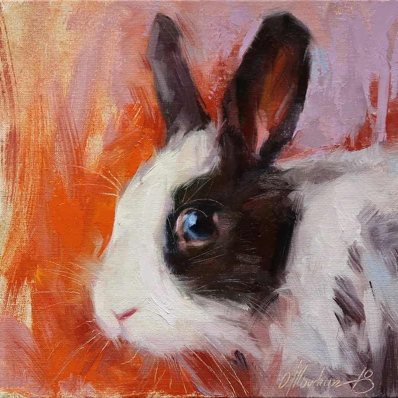 Custom Rabbit Portrait - MyPetMade - $69.99