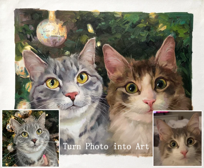 Custom Multiple Cats Portrait - MyPetMade - $79.99