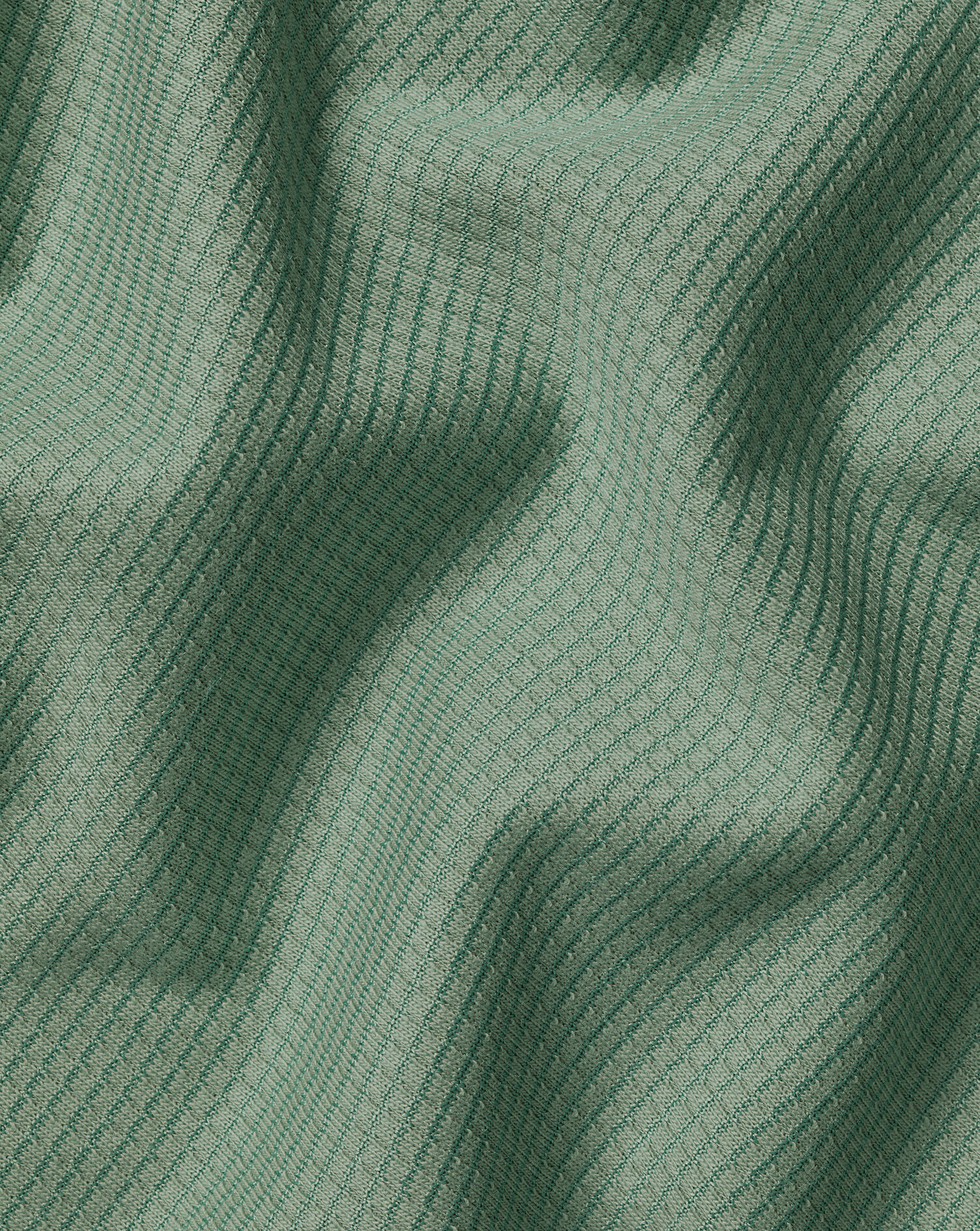 Performance Textured Zip-Neck Polo - Green