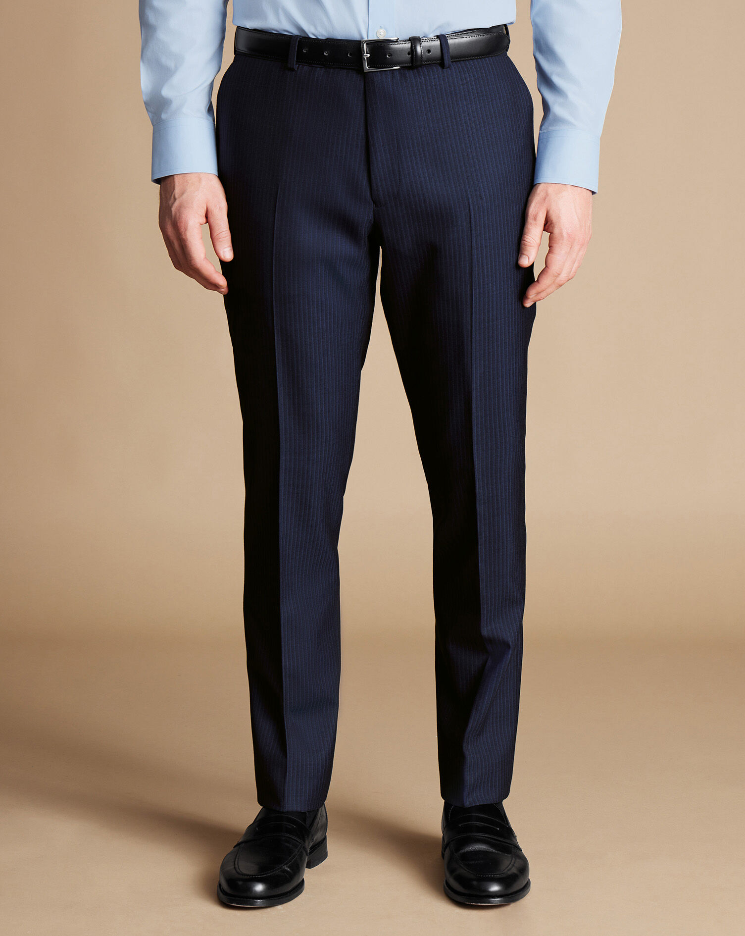 Stripe Suit Pants - Navy