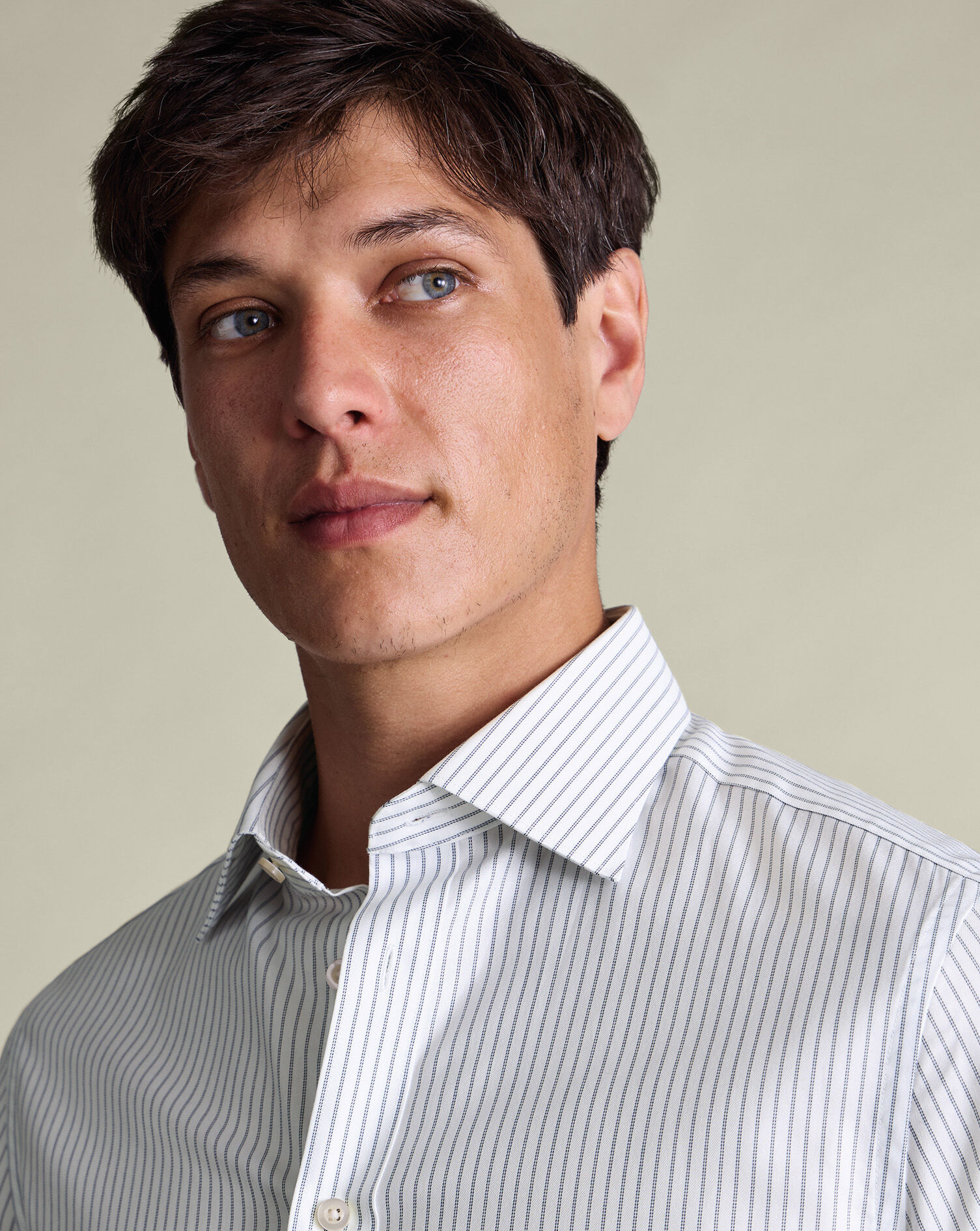 Luxury Stripe Shirt - Mid Blue