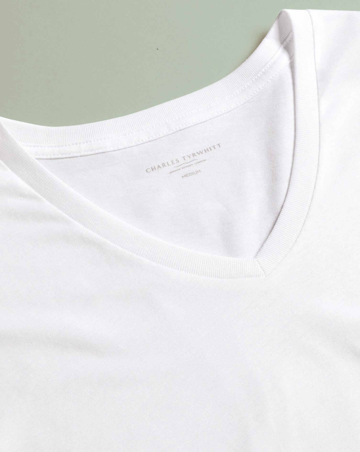 2 Pack V-Neck Cotton T-Shirt - White