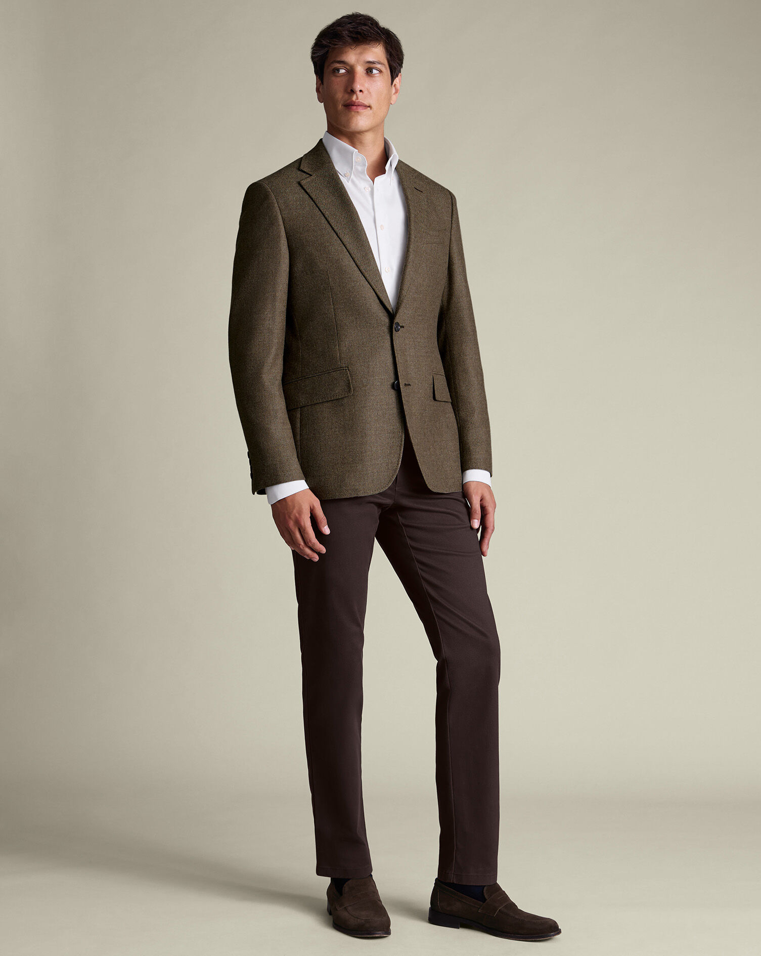 Wool Texture Jacket - Taupe