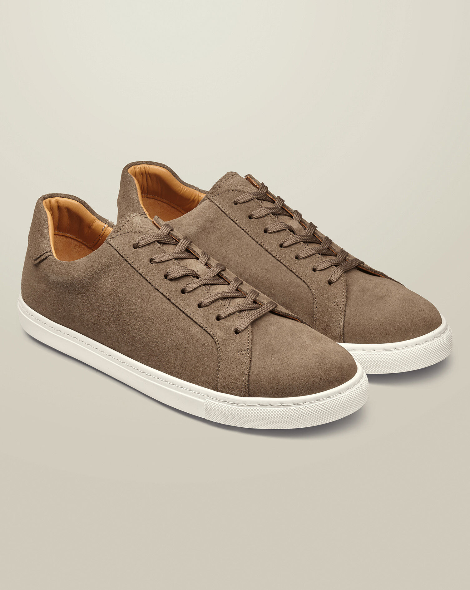 Suede Sneakers - Taupe