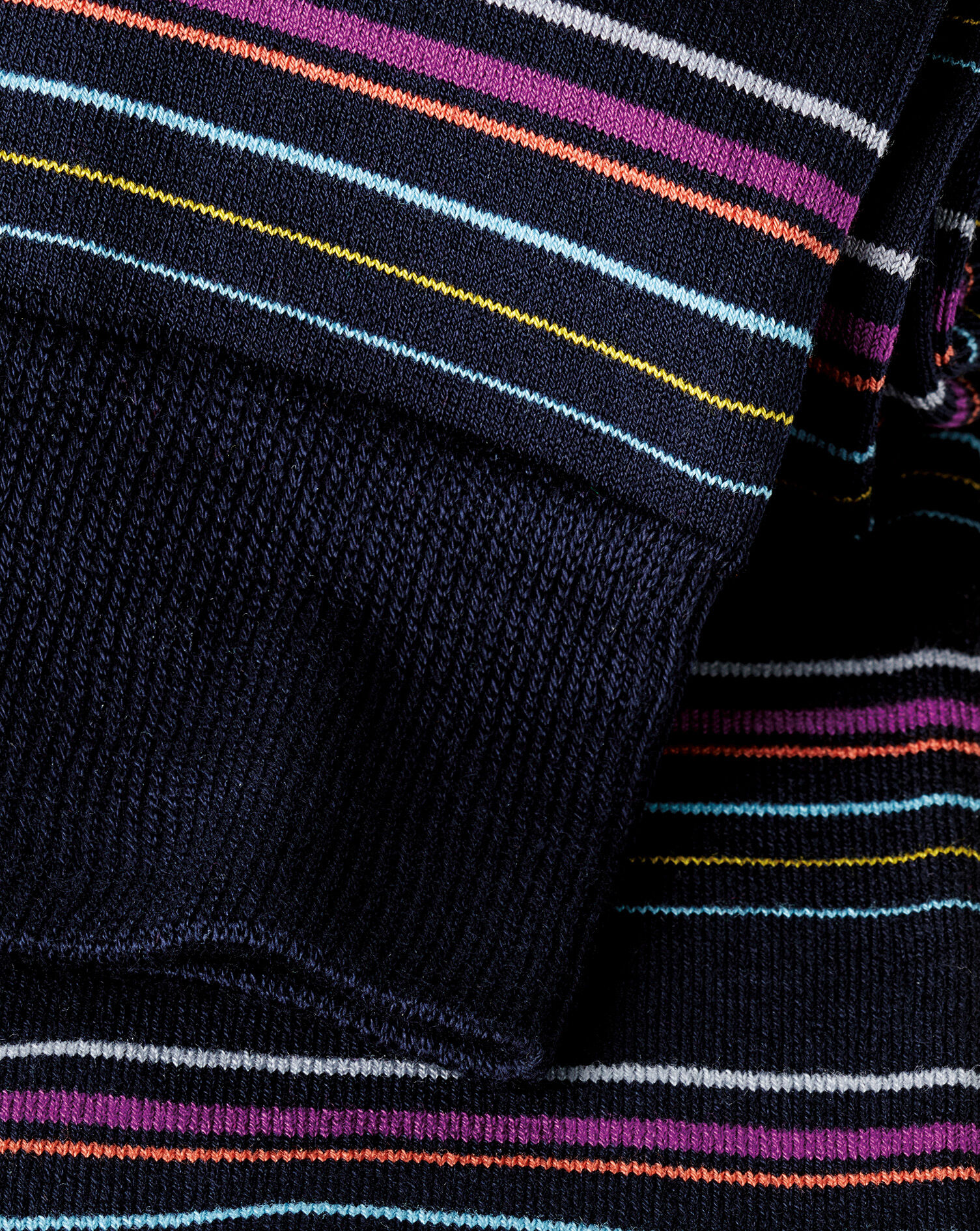Multi Stripe Socks - Navy
