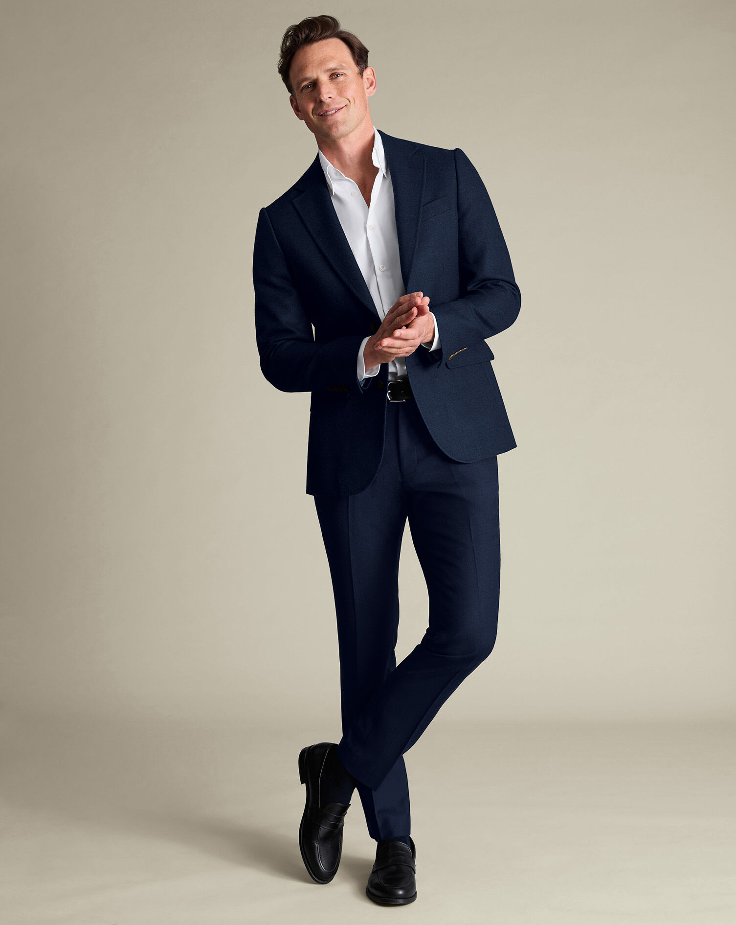 Wool Texture Jacket - Ink Blue