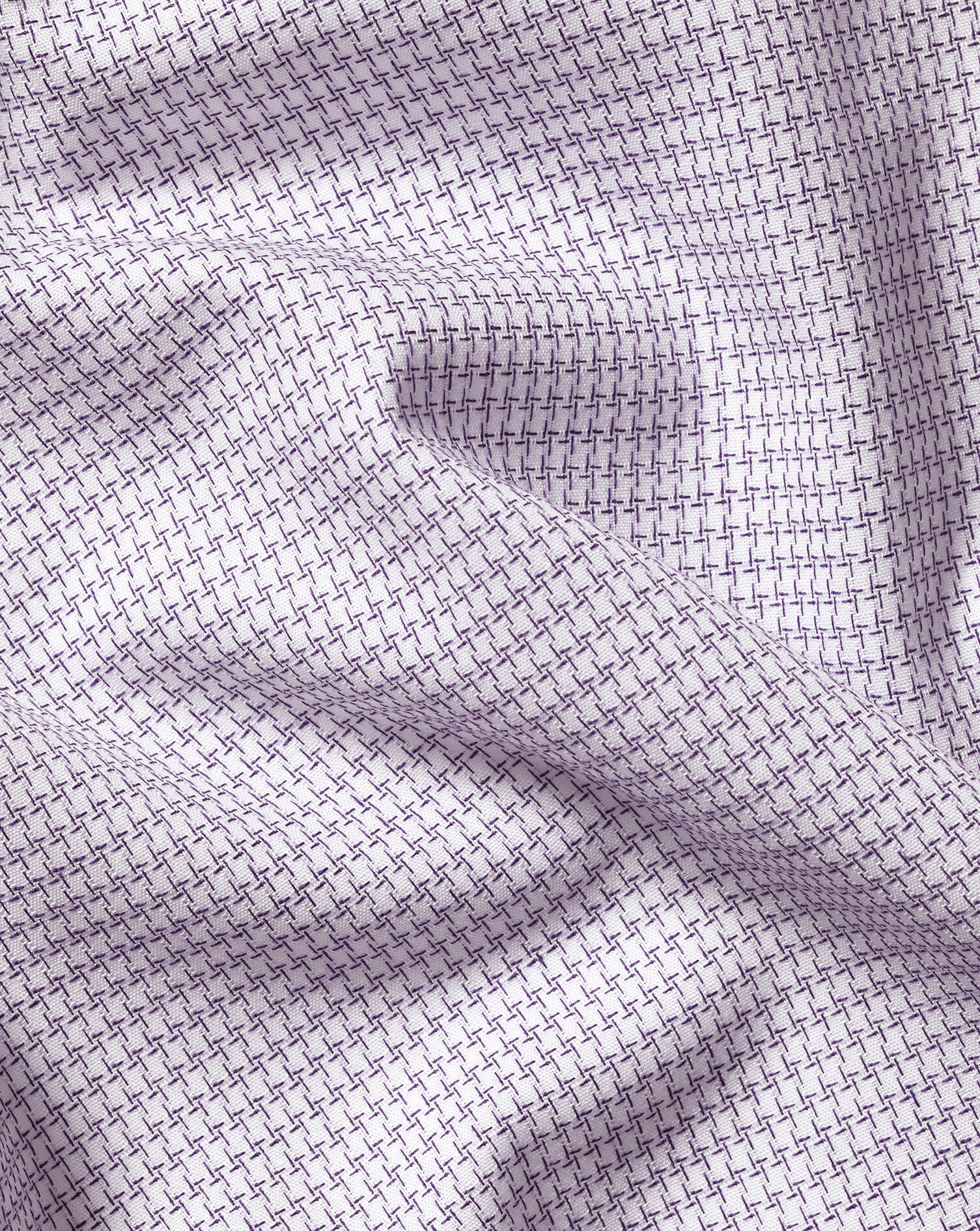 Non-Iron Stretch Texture Shirt - Dark Purple