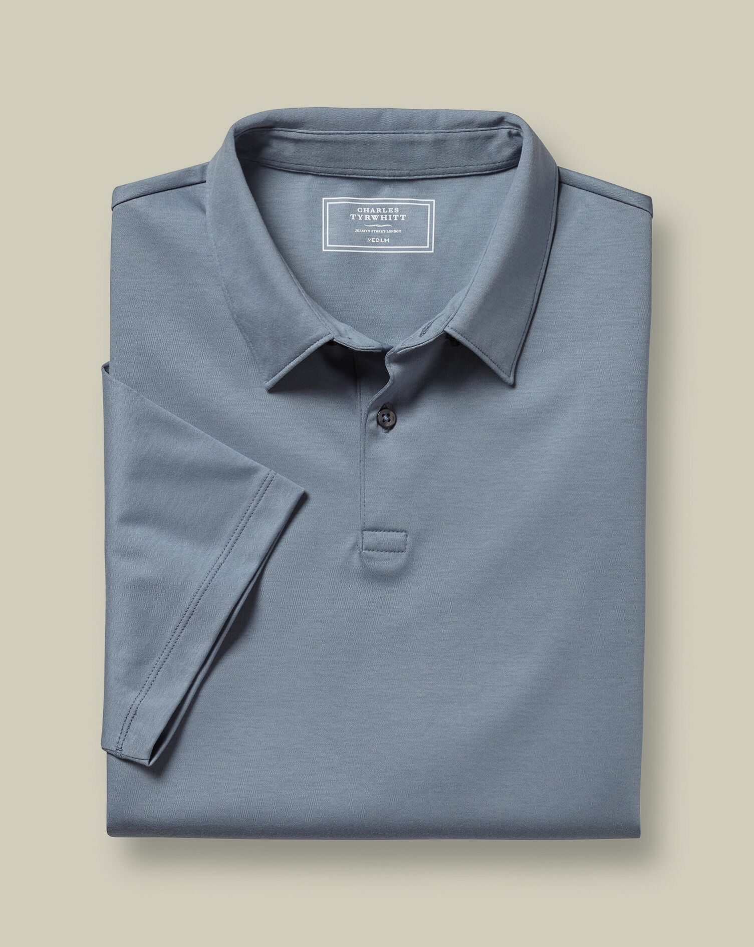 Smart Jersey Polo - Steel Blue