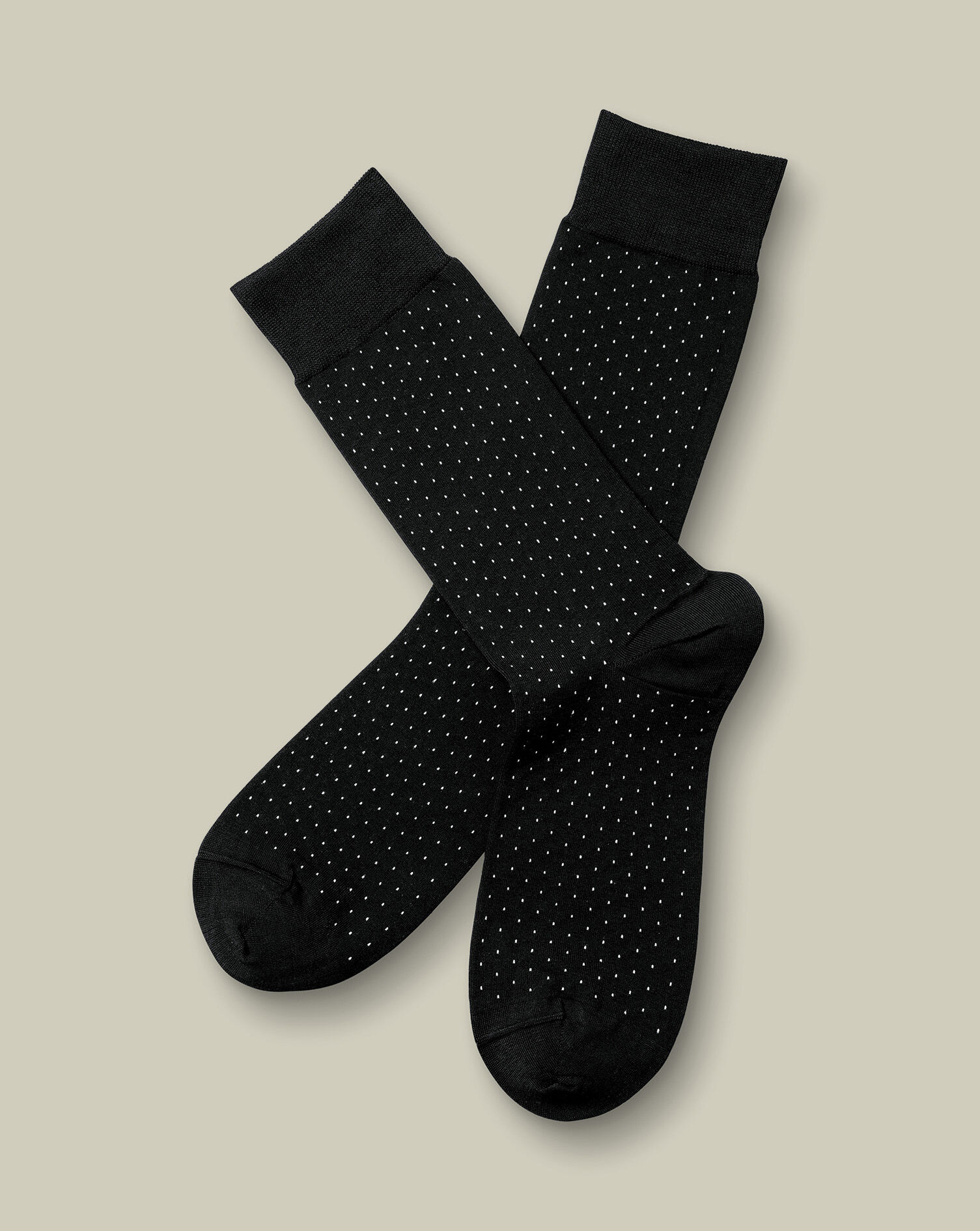 Micro Dash Socks - Black & White