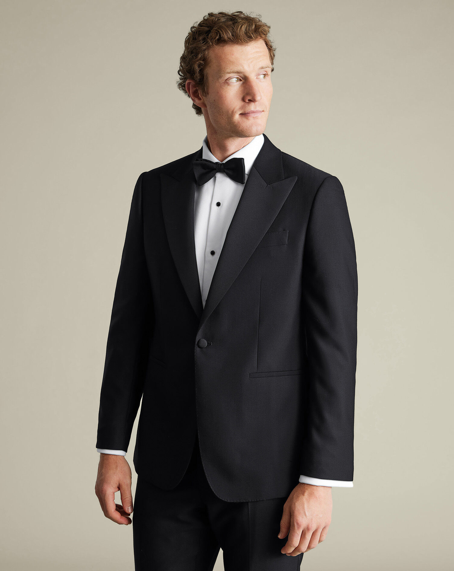 Bib Front Tuxedo Shirt - White