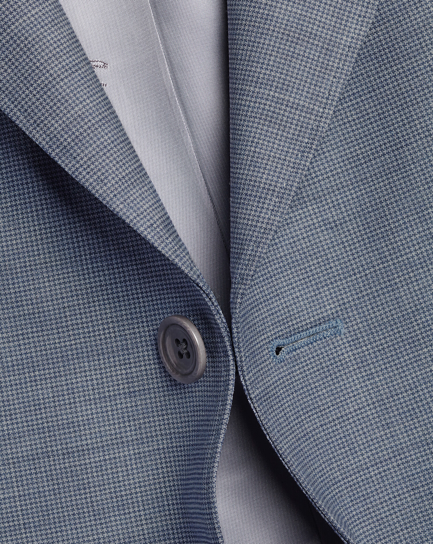 Italian Puppytooth Suit - Airforce Blue