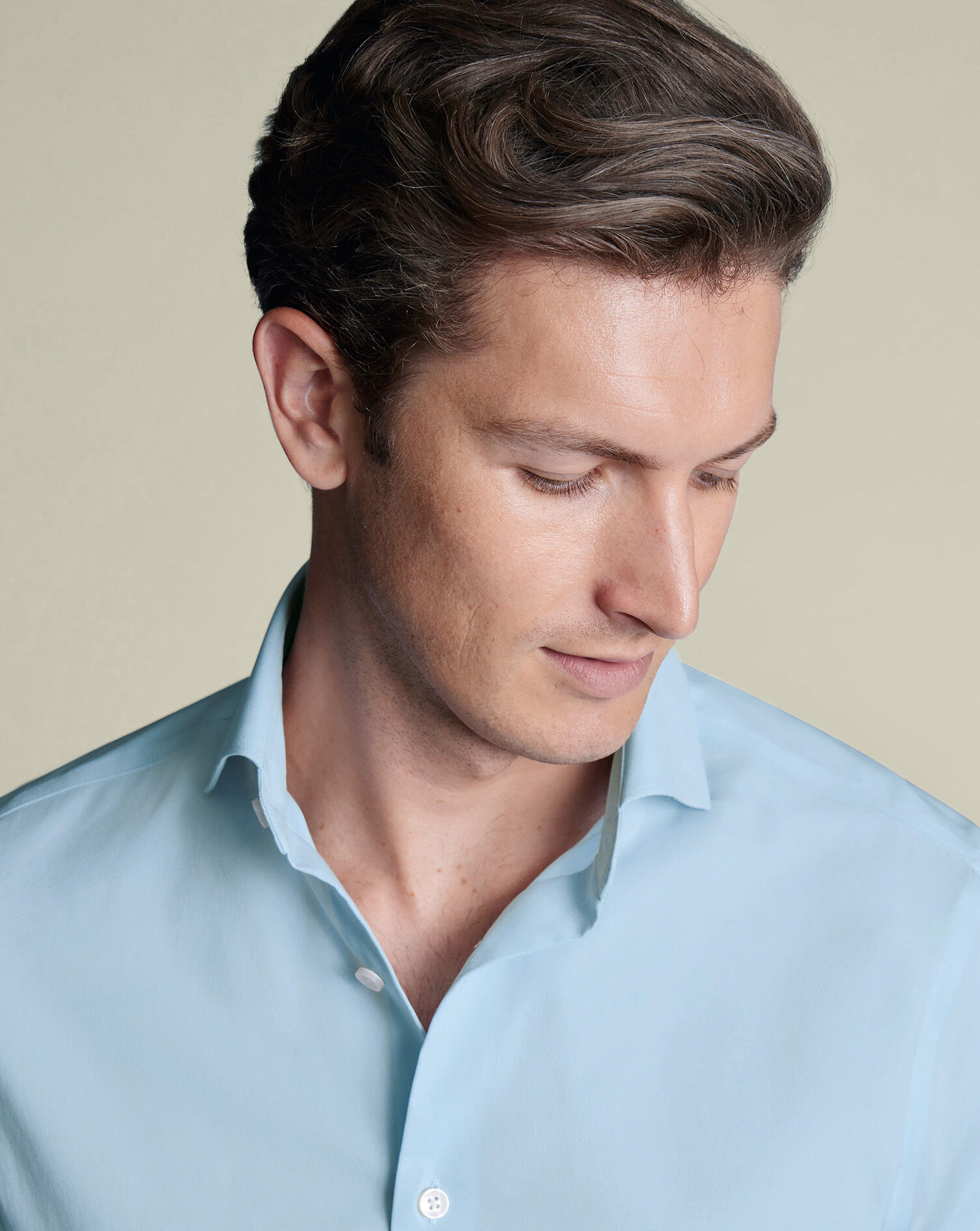 Non-Iron Performance Twill Shirt - Sky Blue