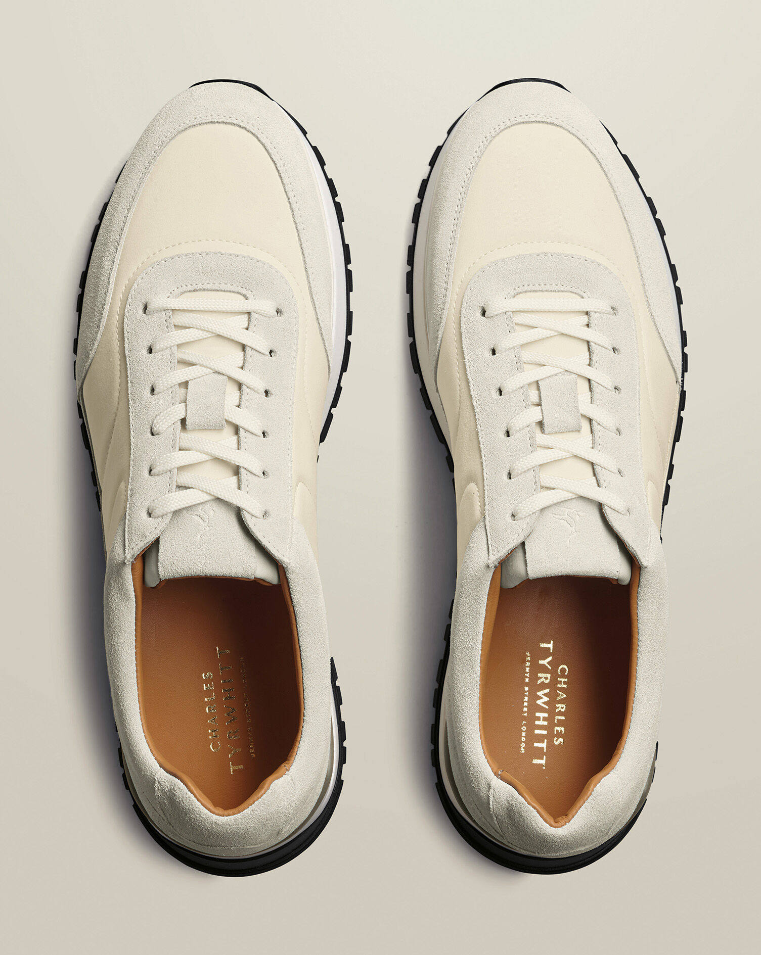 Textile Sneakers - Cream