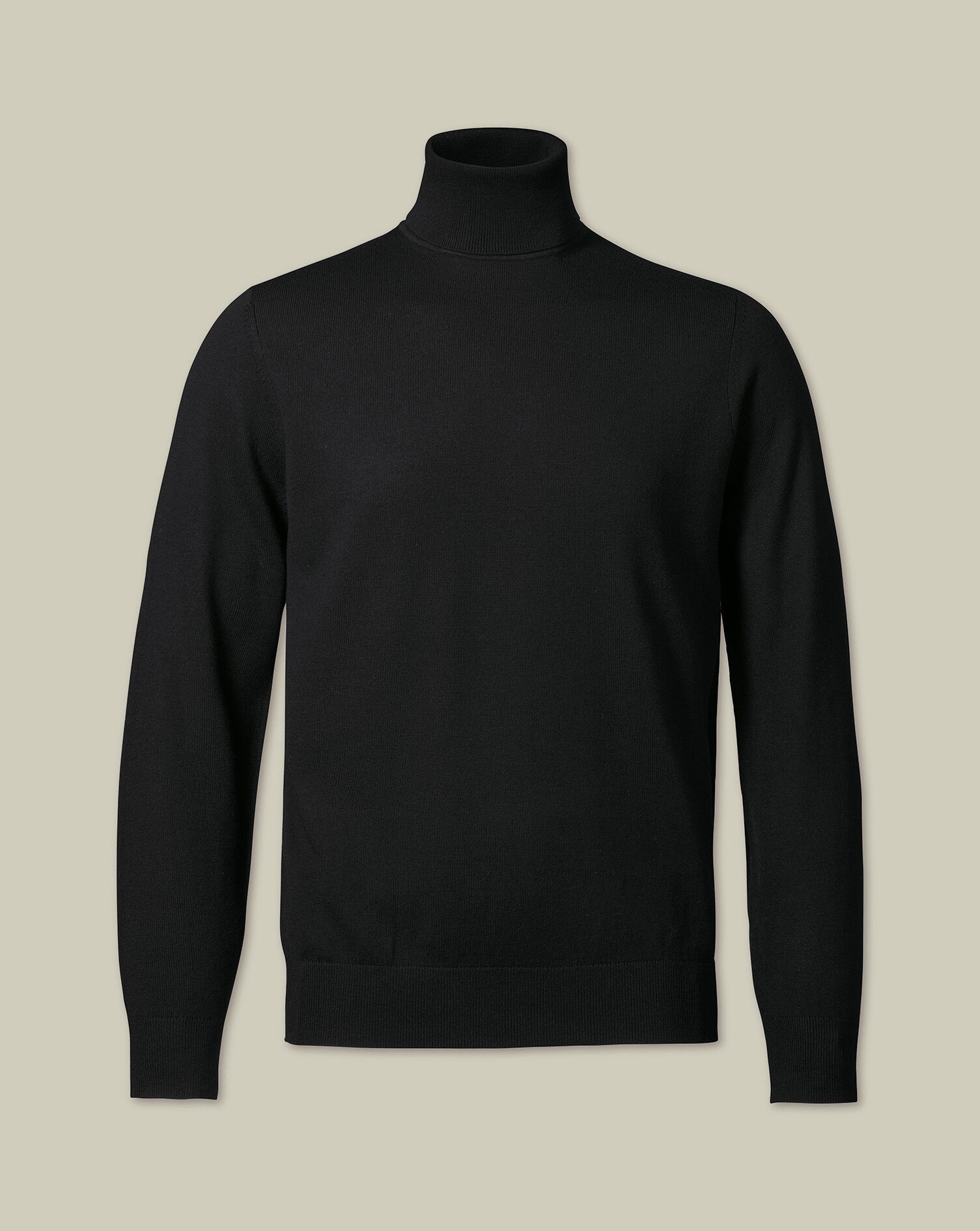Merino Turtleneck Sweater - Black