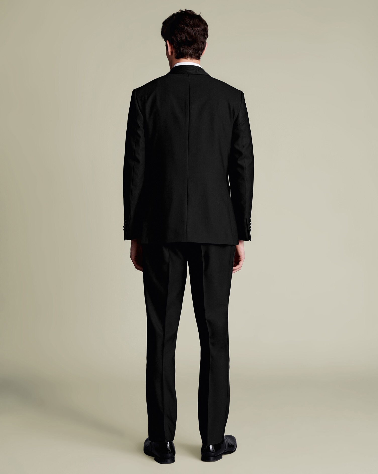 Shawl Lapel Tuxedo Jacket - Black