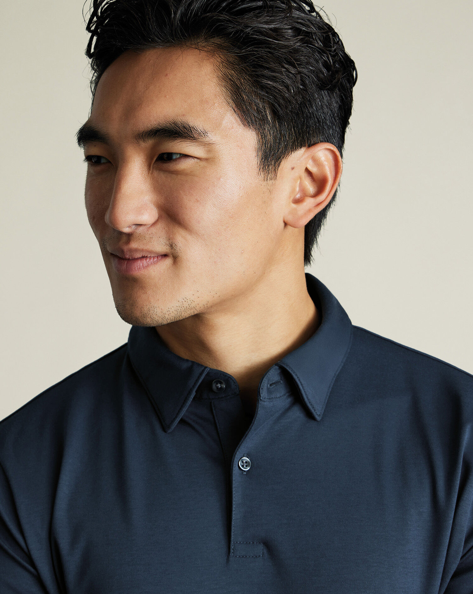 Smart Jersey Polo - Petrol Blue