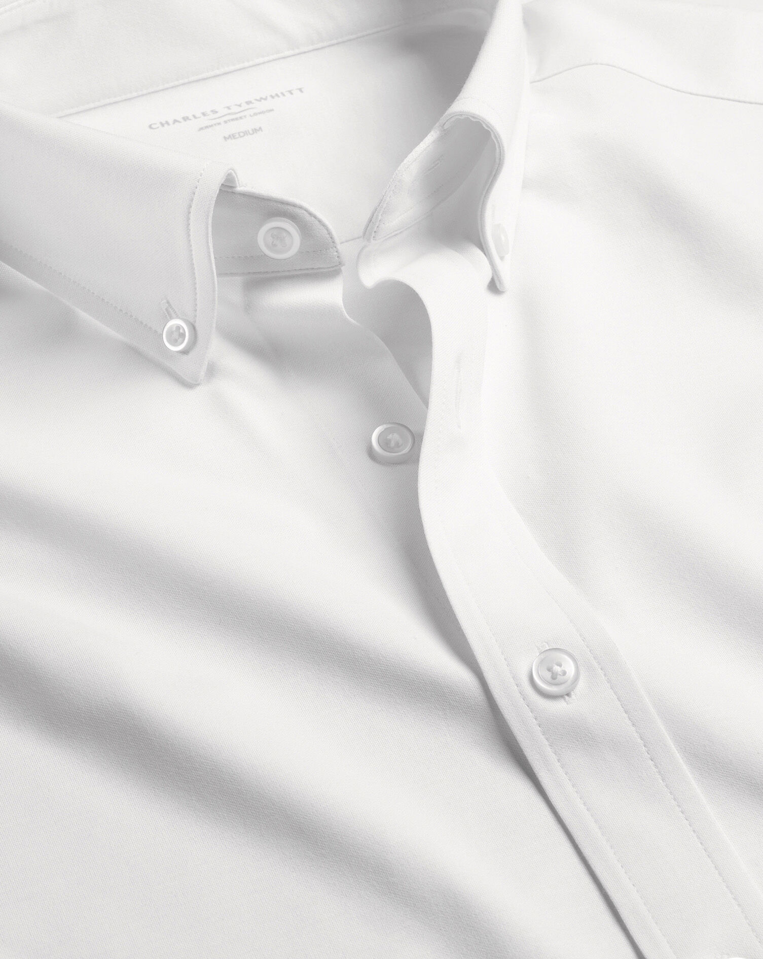 Performance Stretch Jersey Shirt - White