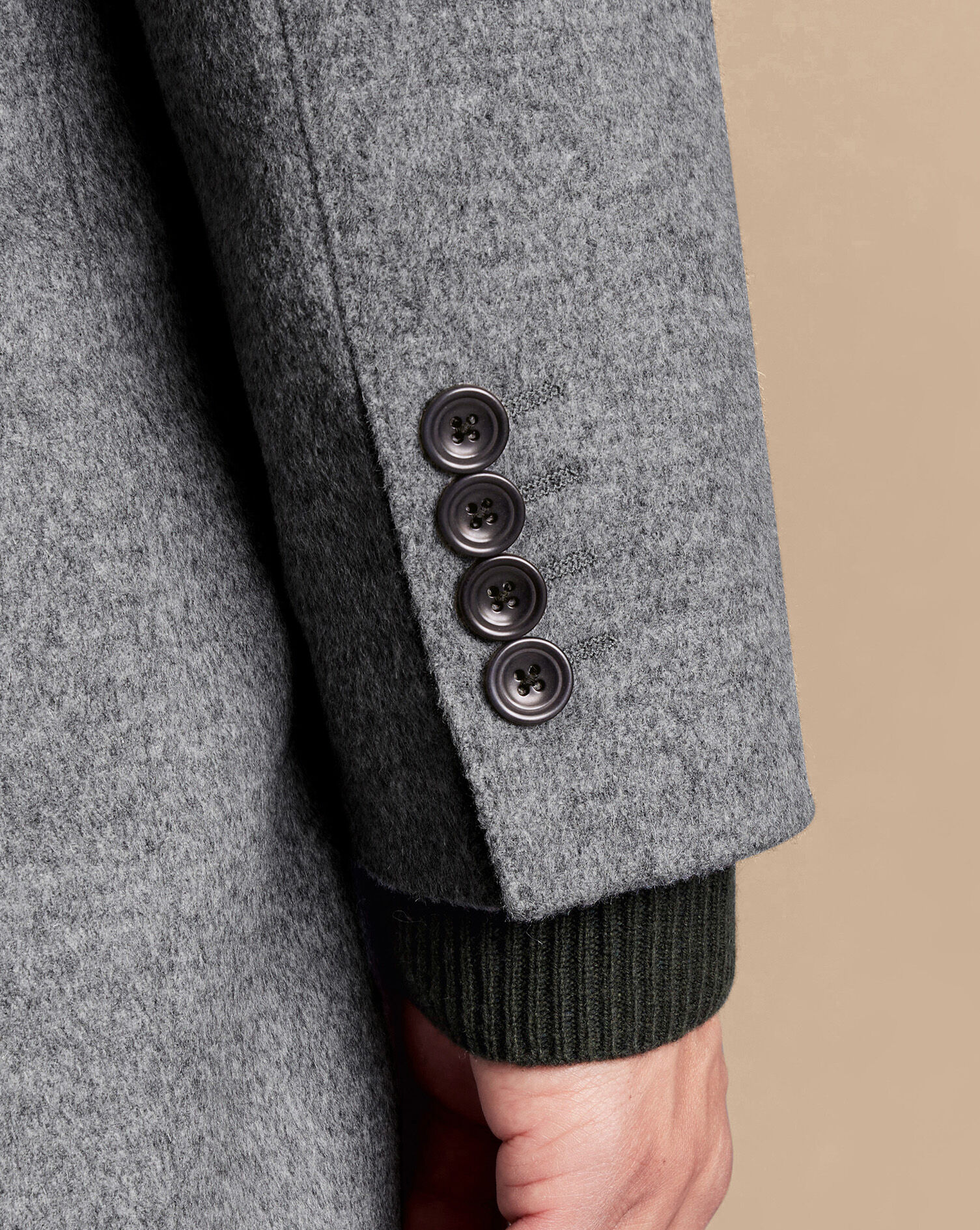 Wool Overcoat - Light Gray