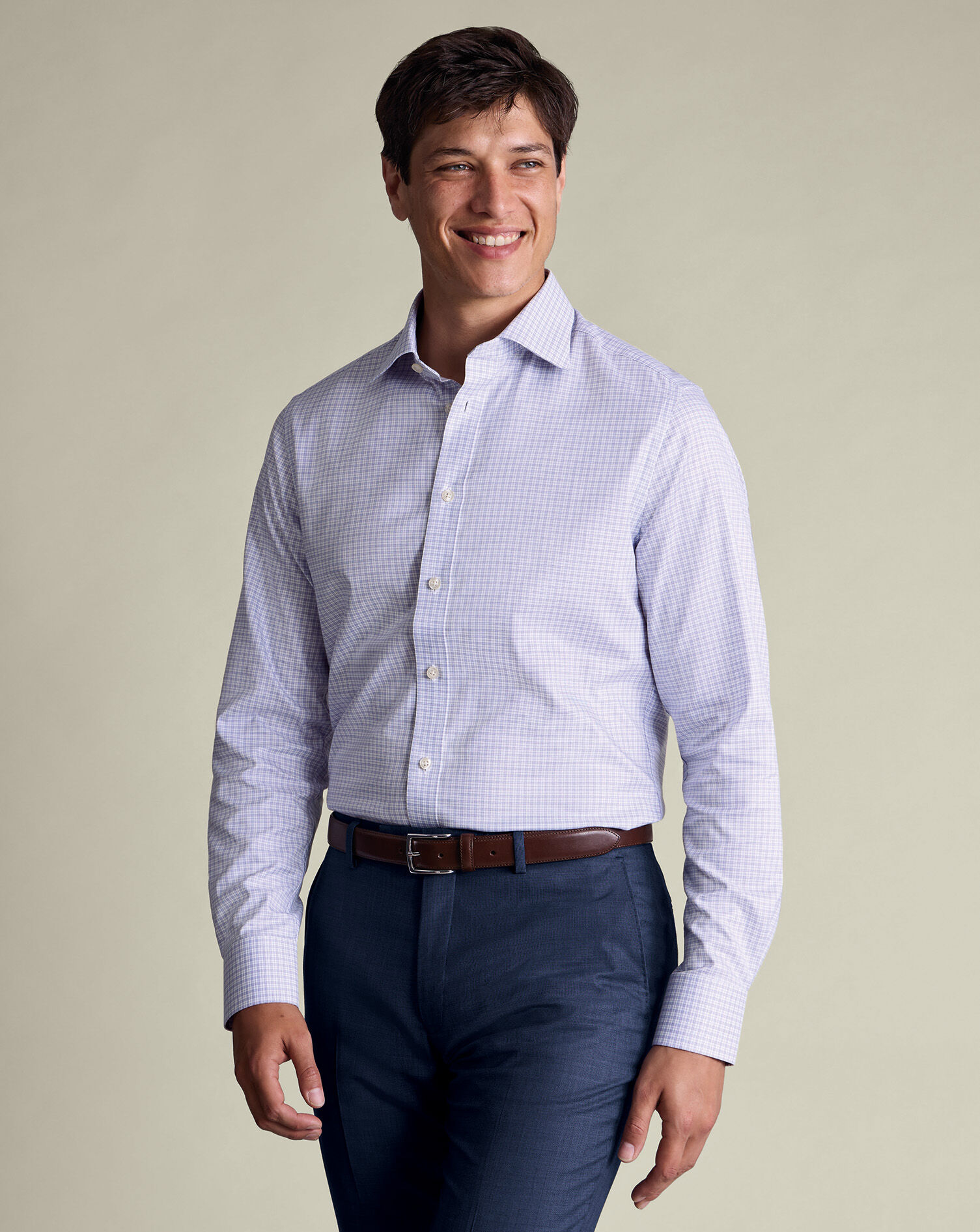 Luxury Check Shirt - Lilac