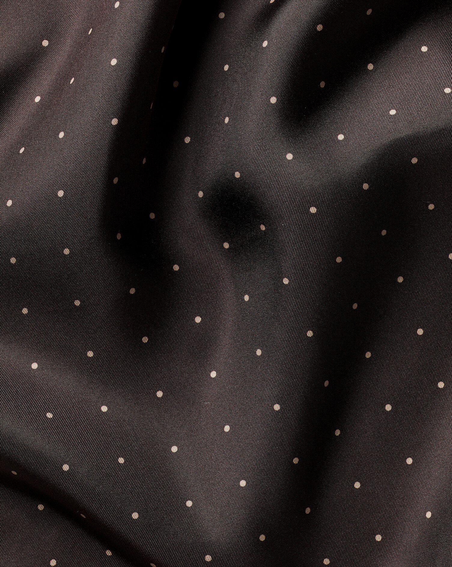 Silk Spot Pocket Square - Chocolate Brown