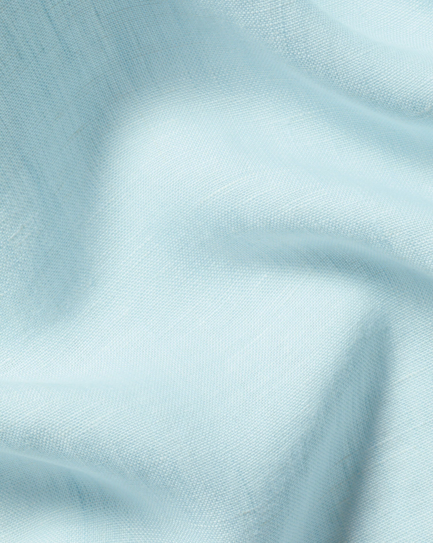 Pure Linen Shirt - Aqua Green