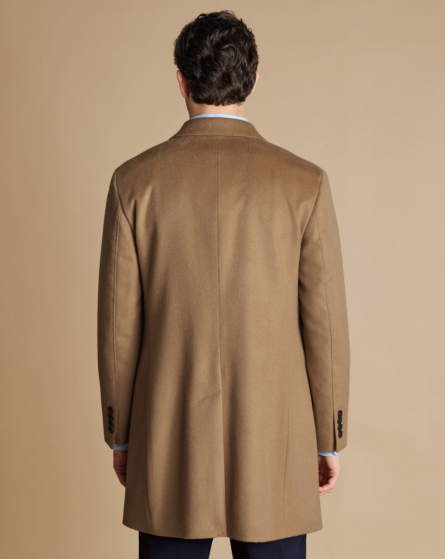 Light Camel Wool Overcoat