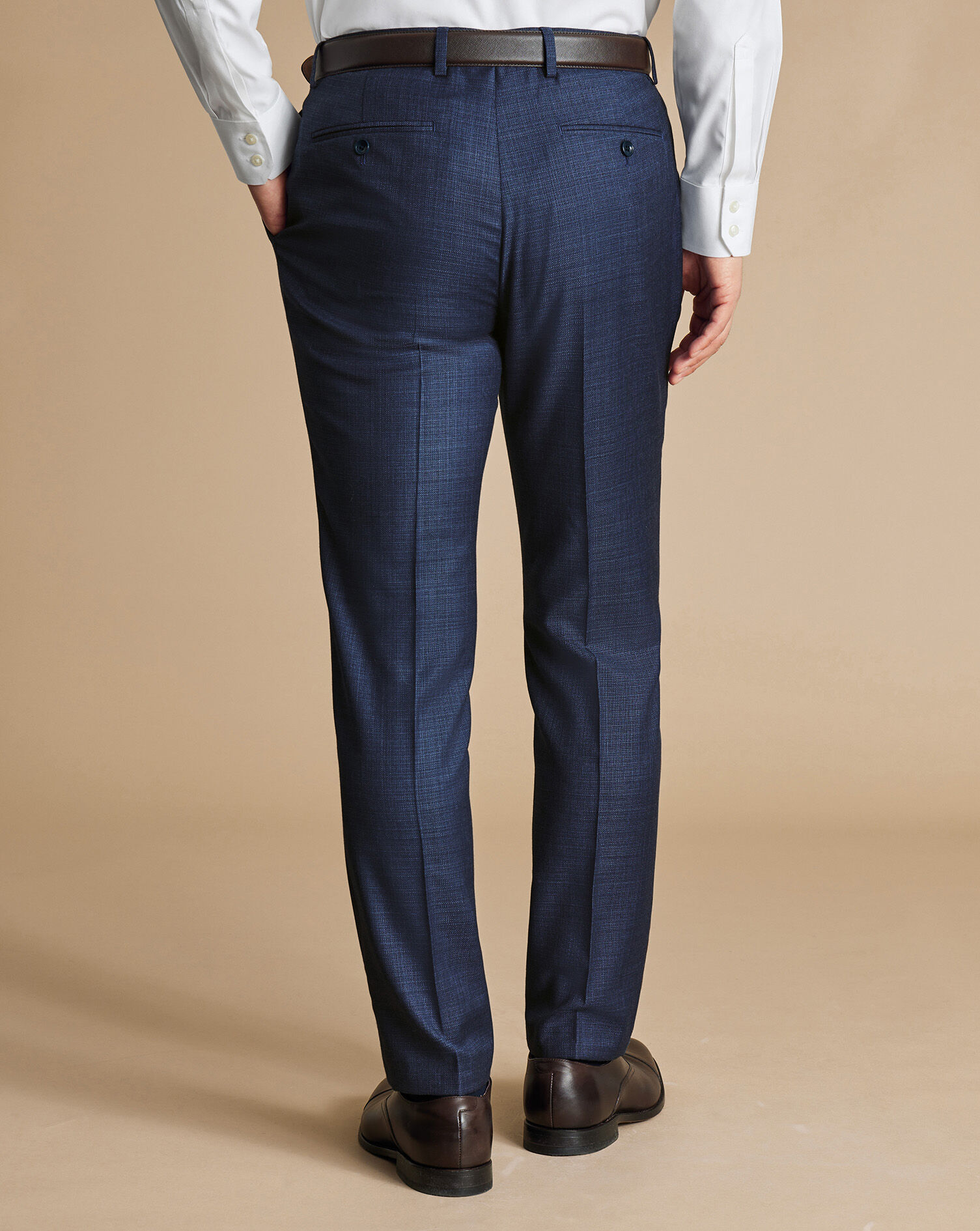 Italian Luxury Suit Pants - Indigo Blue