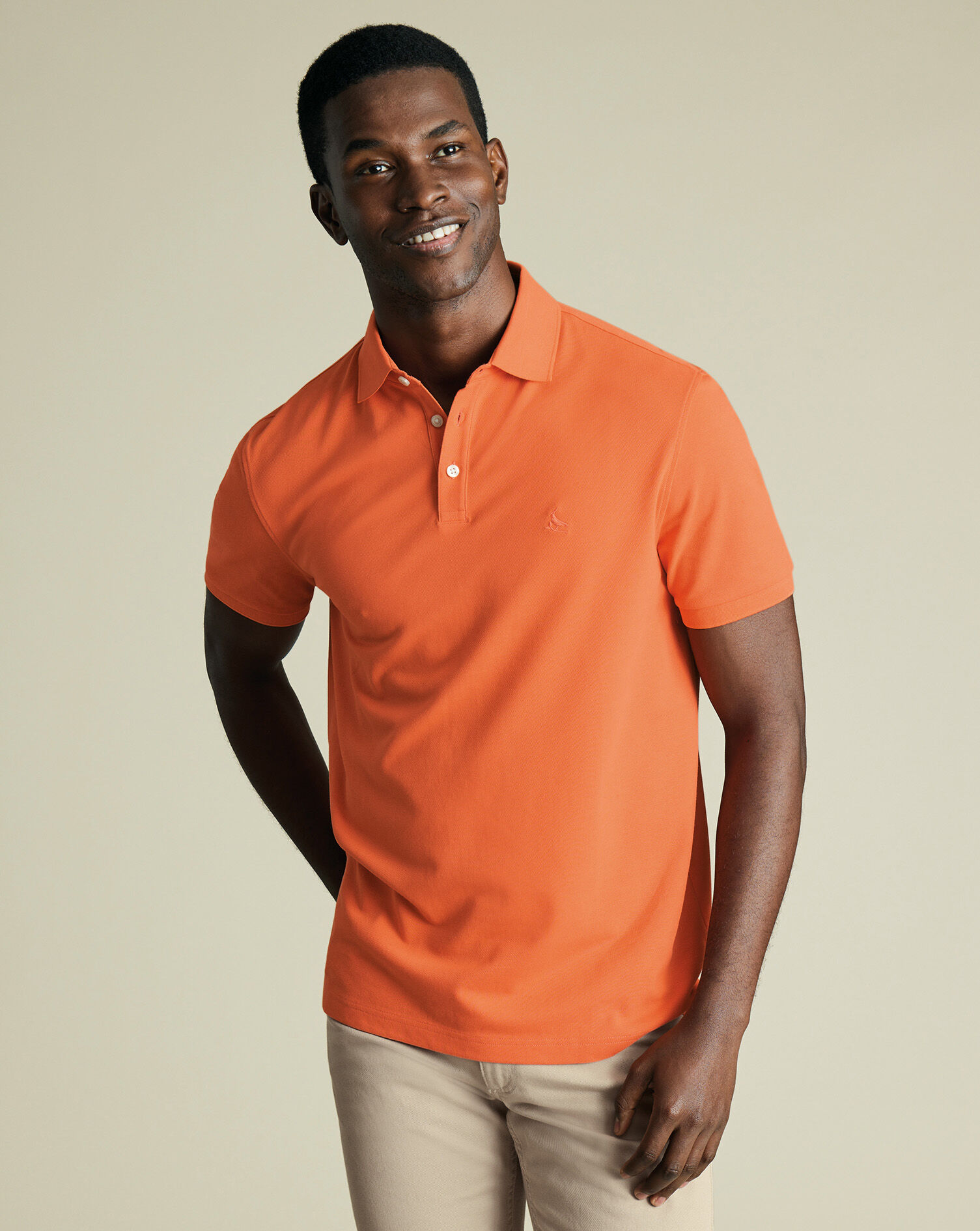 Pique Polo - Orange