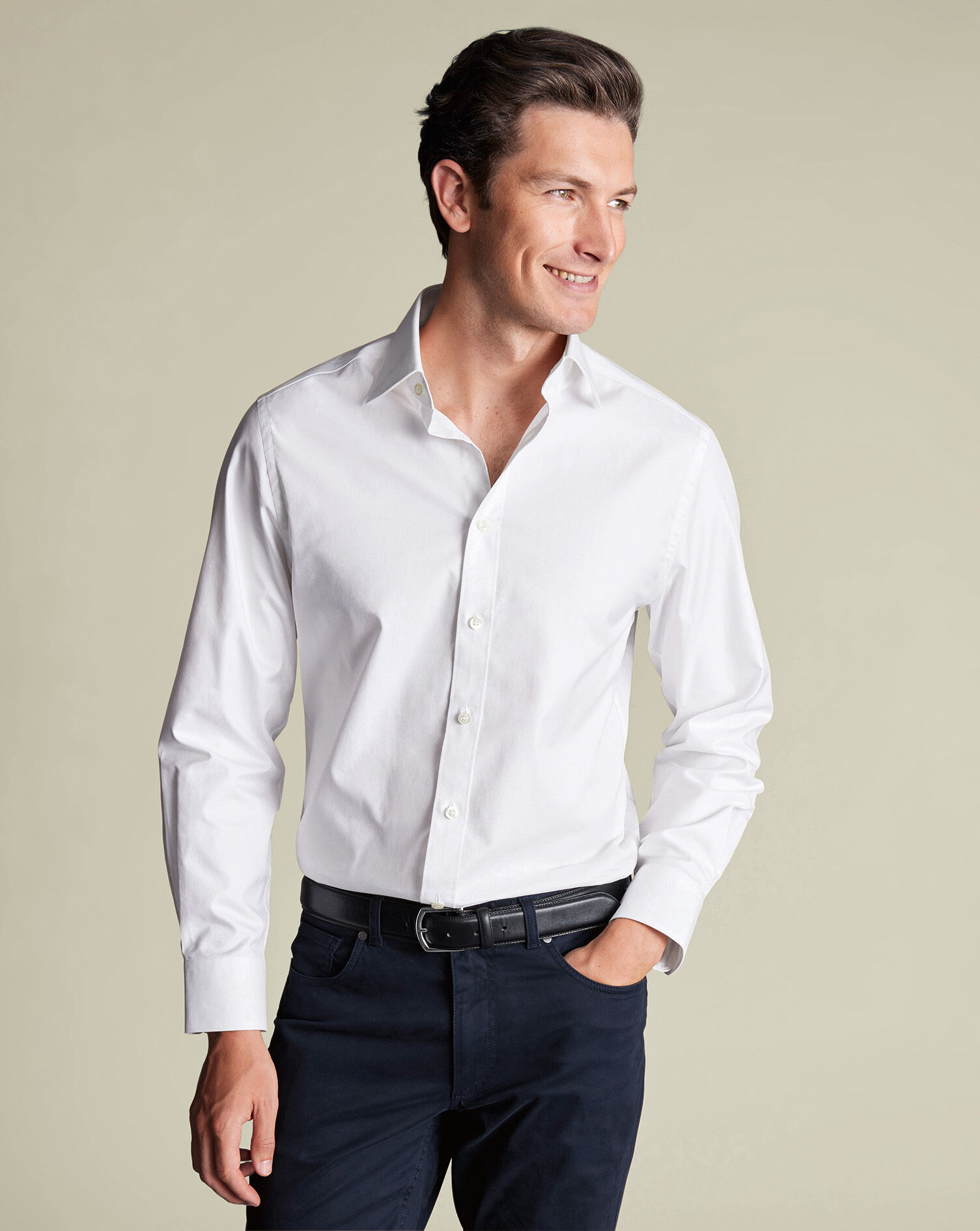 Luxury Twill Shirt - White