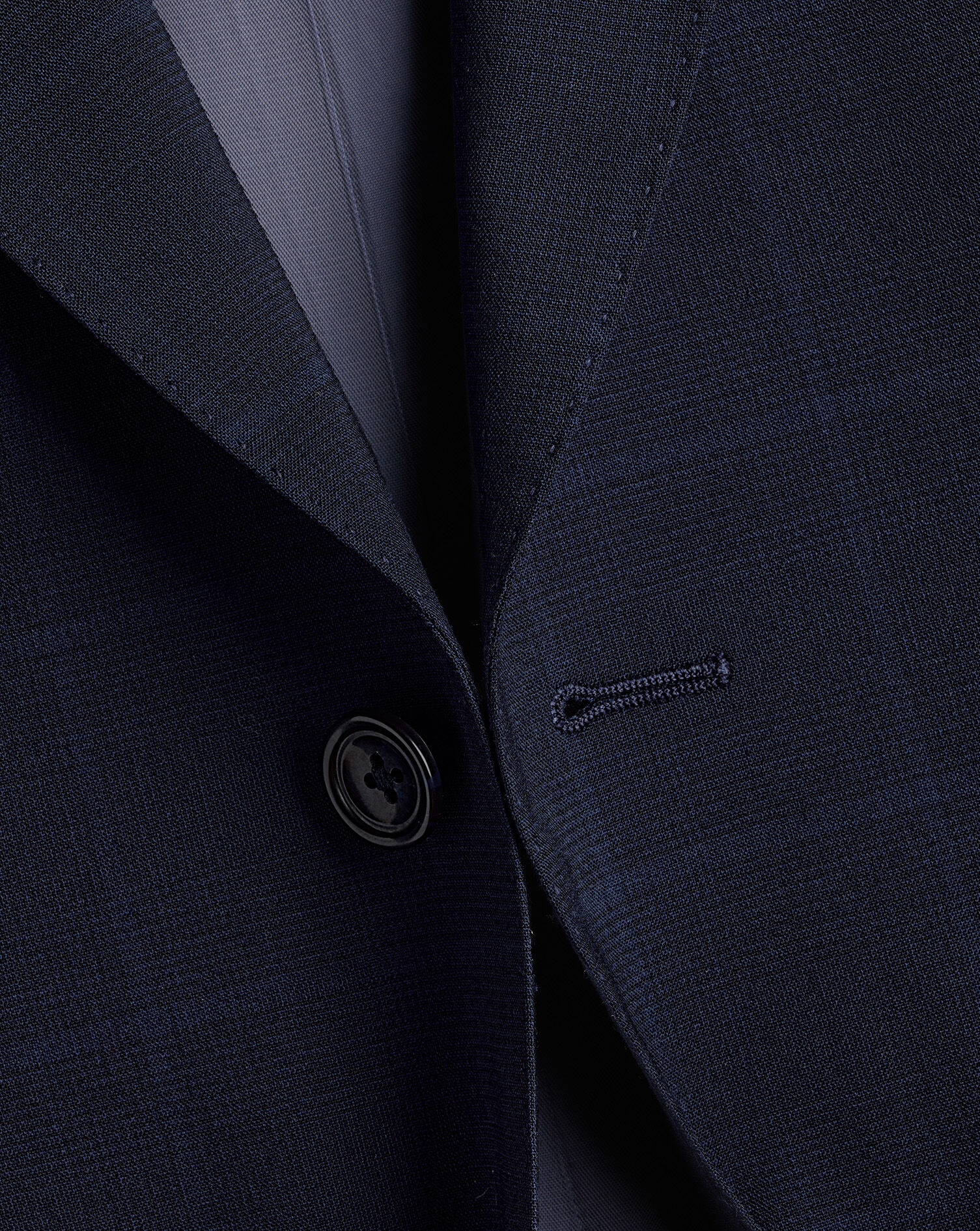 Windowpane Check Suit - Navy