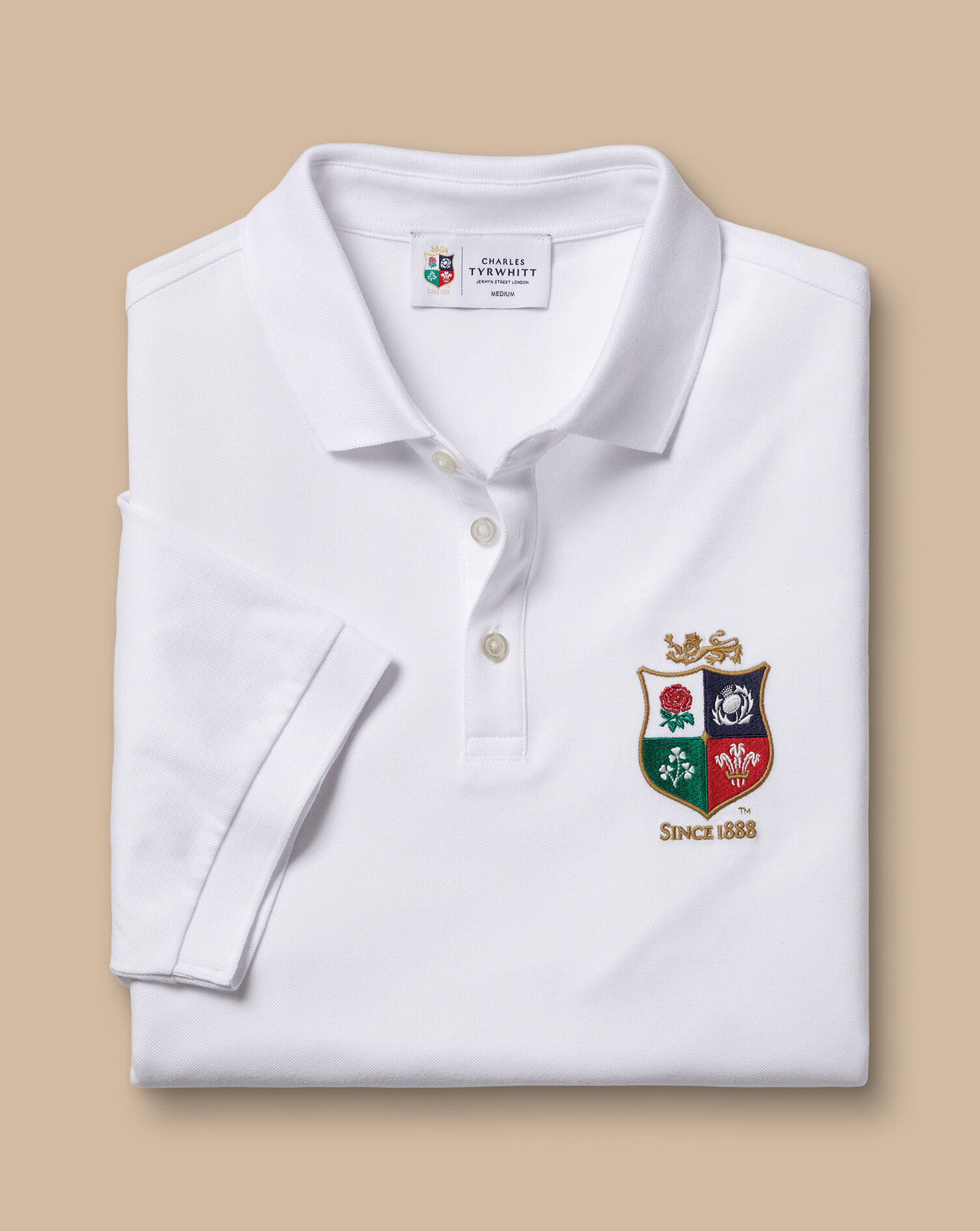 The Lions Pique Polo - White