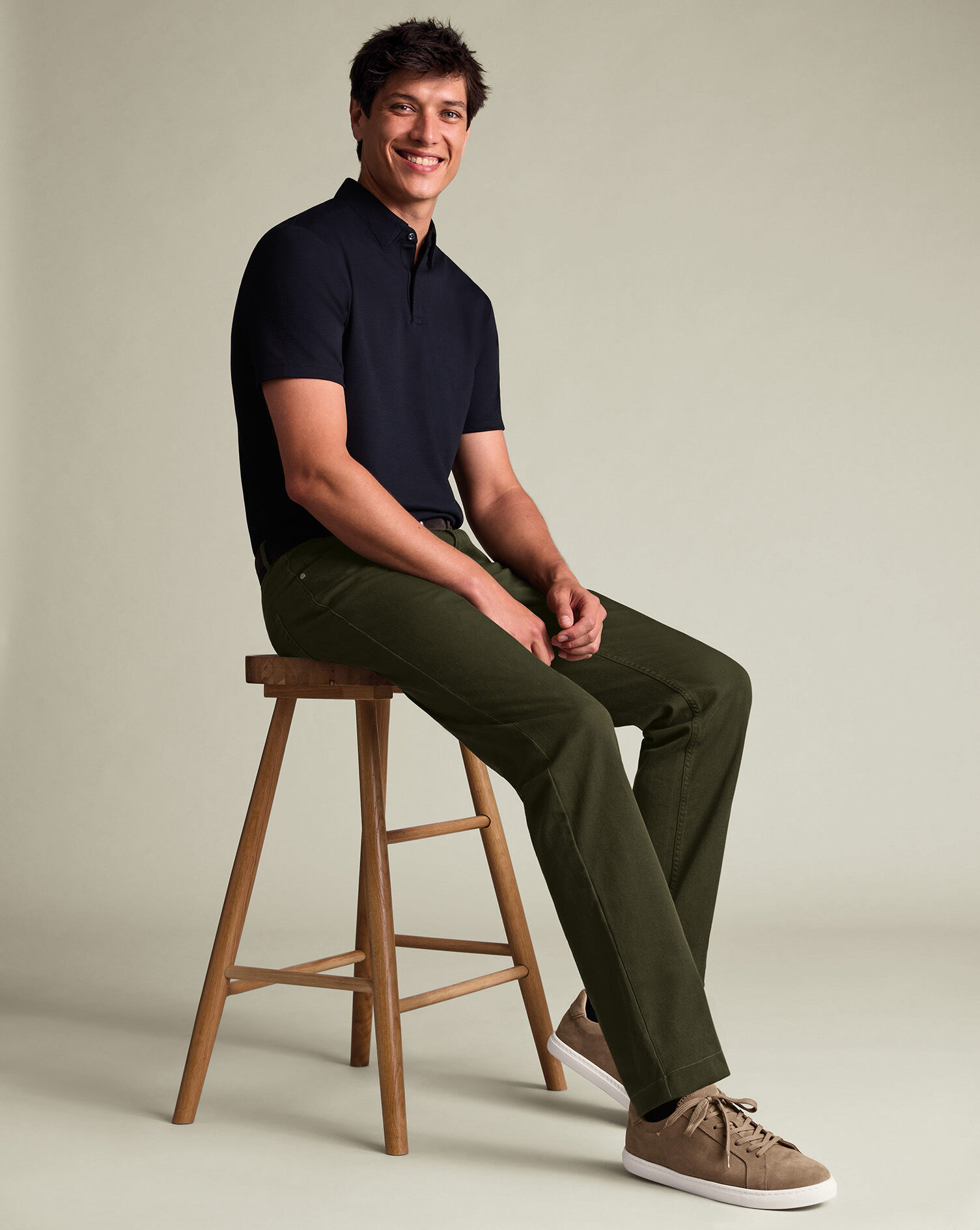 5 Pocket Jeans - Forest Green