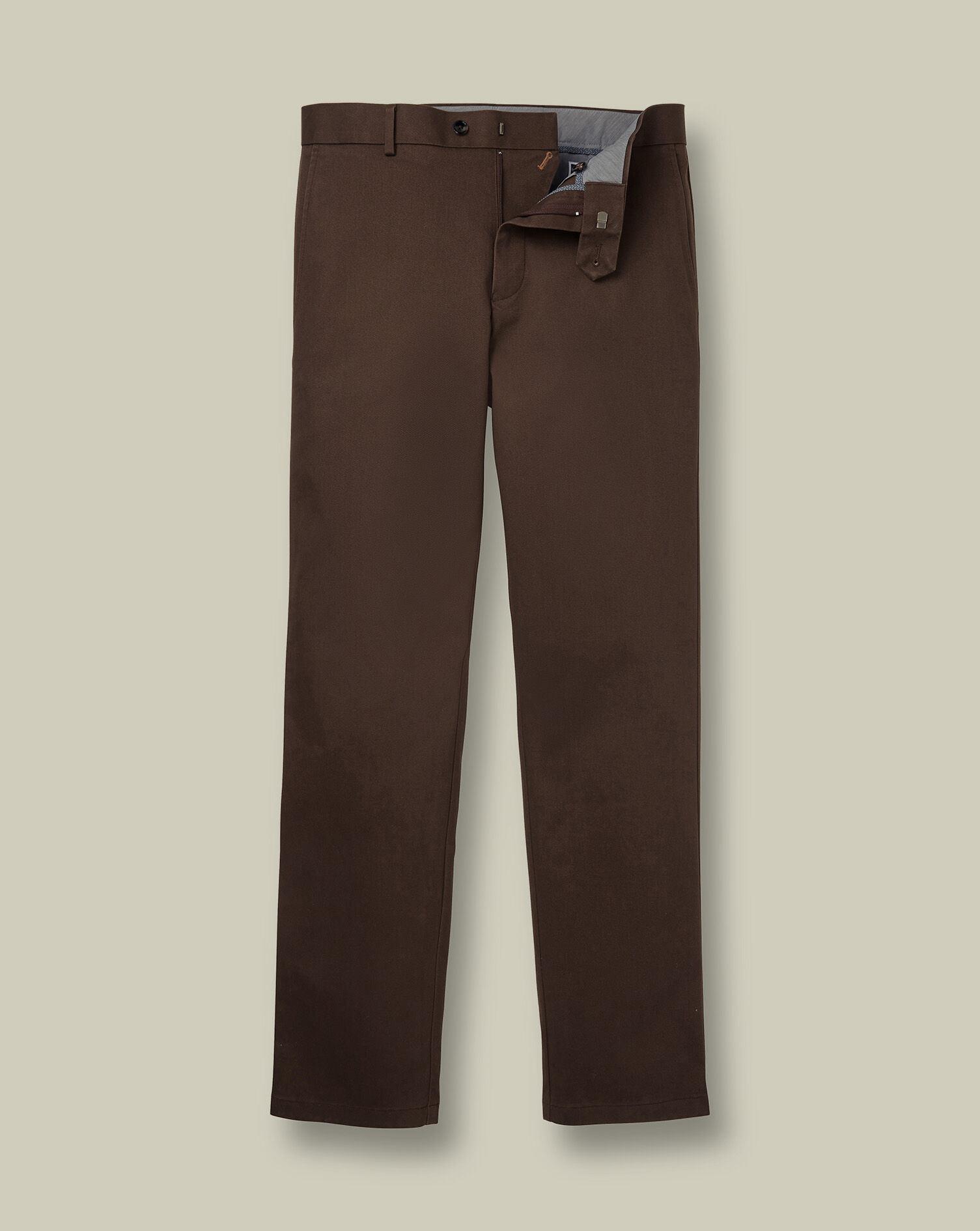 Ultimate Non-Iron Chinos - Chocolate Brown