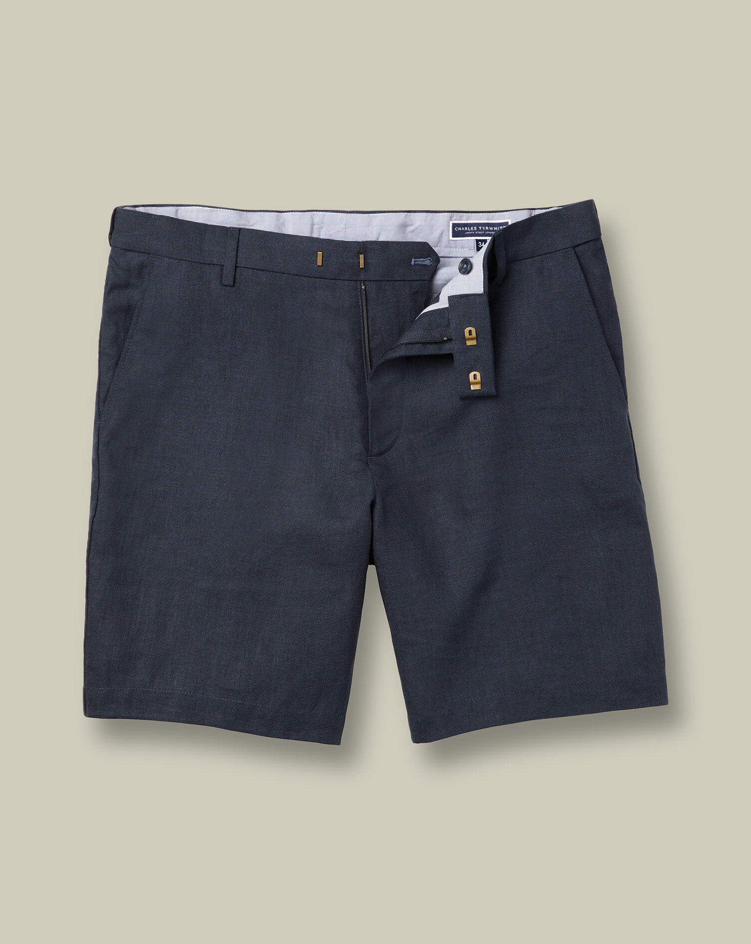 Linen Shorts - Dark Navy