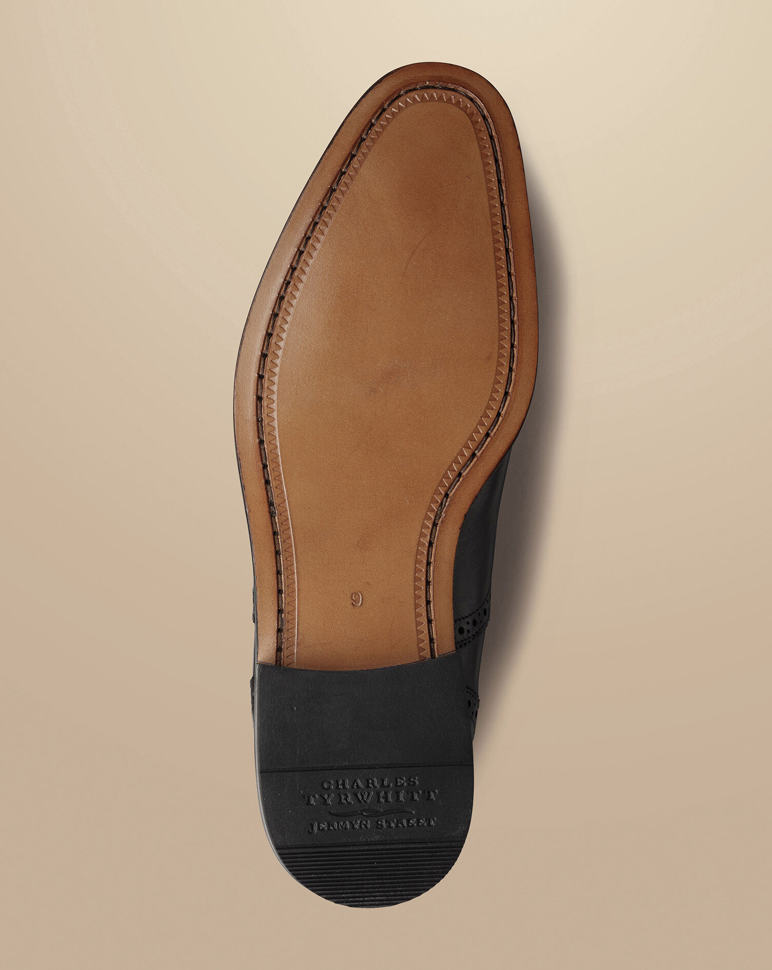 Leather Oxford Brogue Shoe - Dark Chocolate