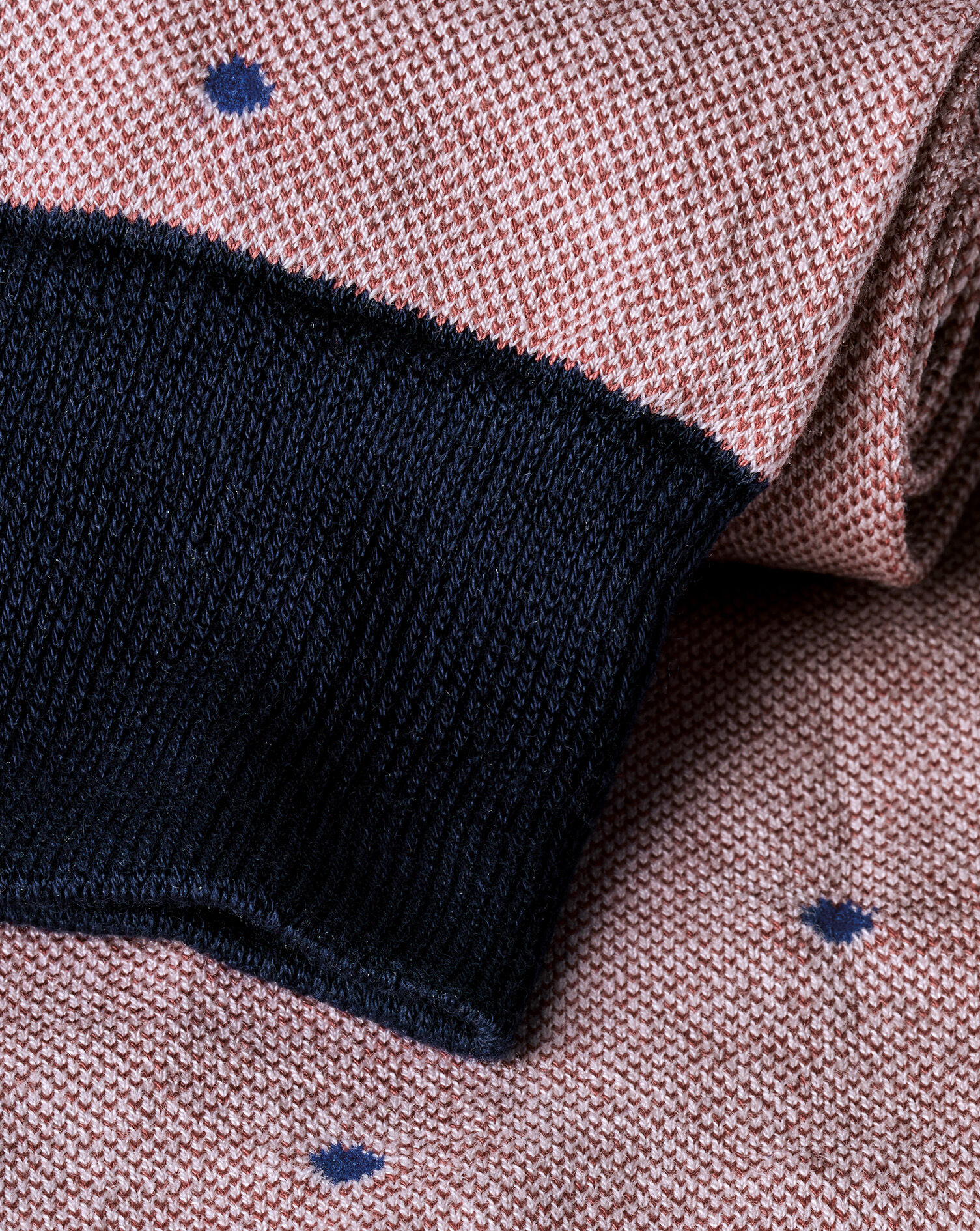 Spot Socks - Pink & Navy