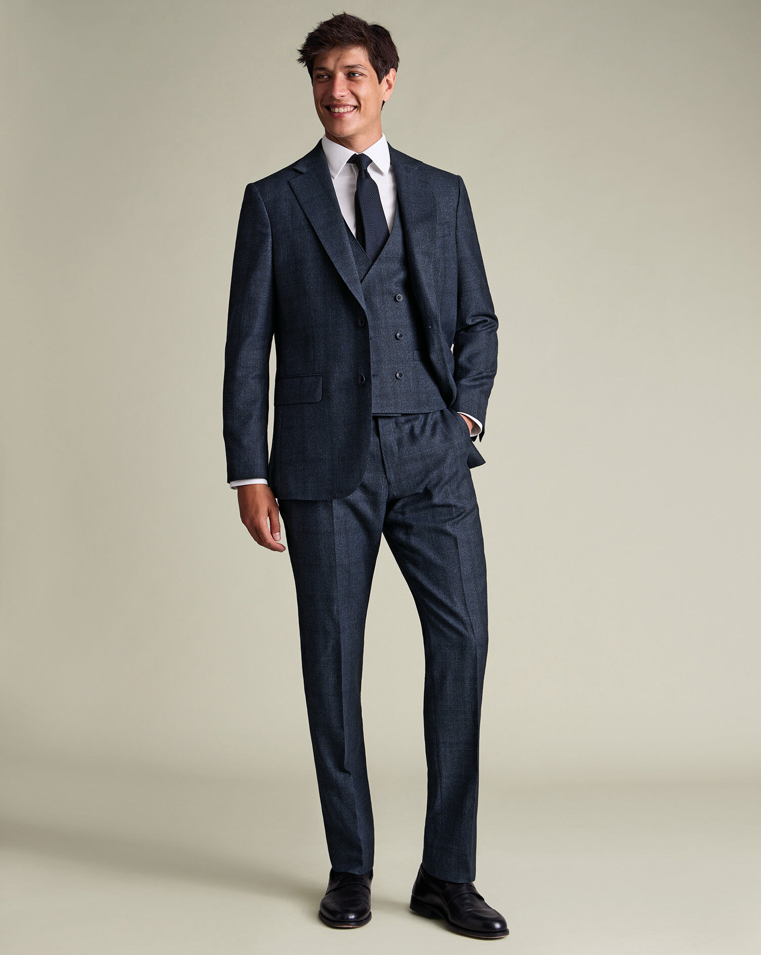 Ultimate Performance Check Vest - Steel Blue