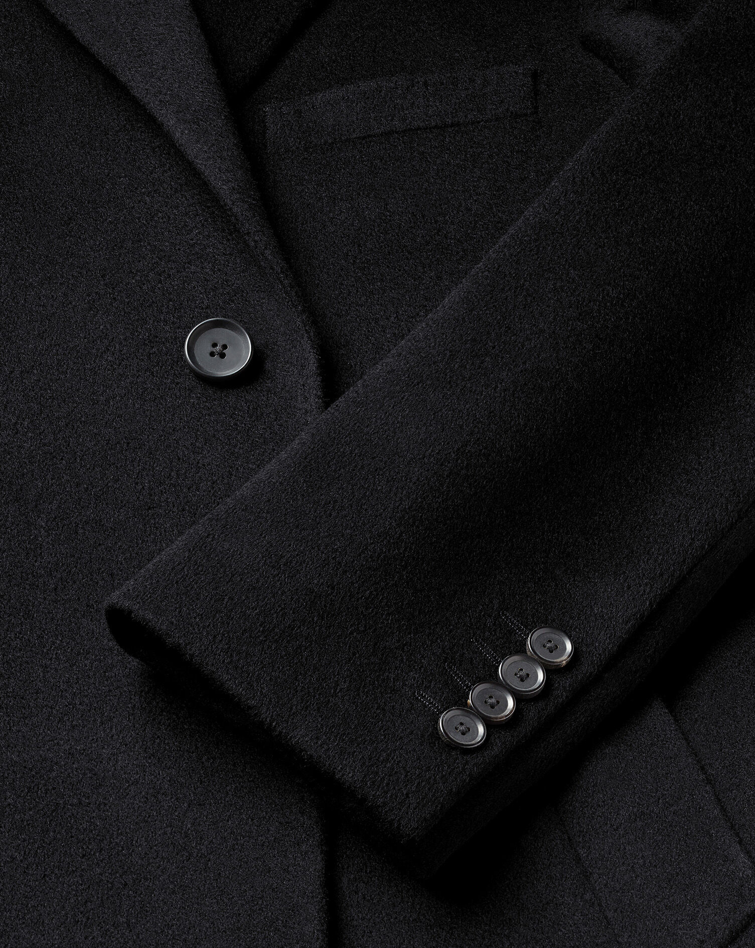 Wool Overcoat - Black