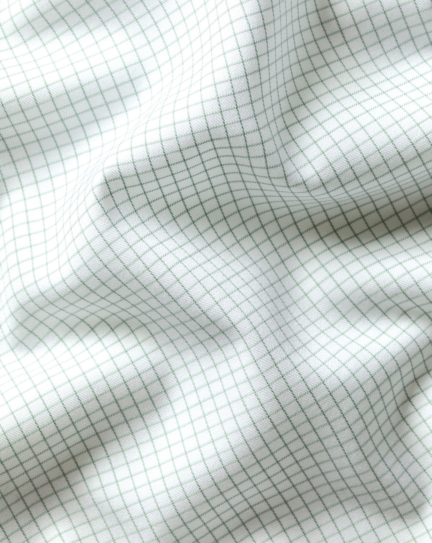 Non-Iron Twill Check Shirt - Green