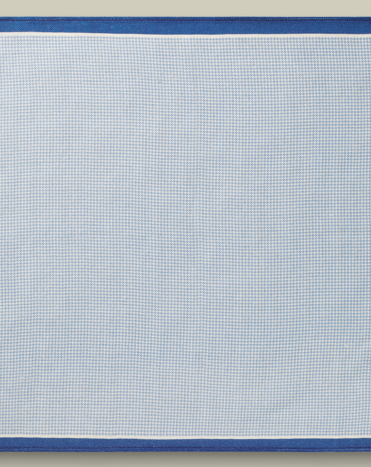 Wool Puppytooth Pocket Square - Sky Blue