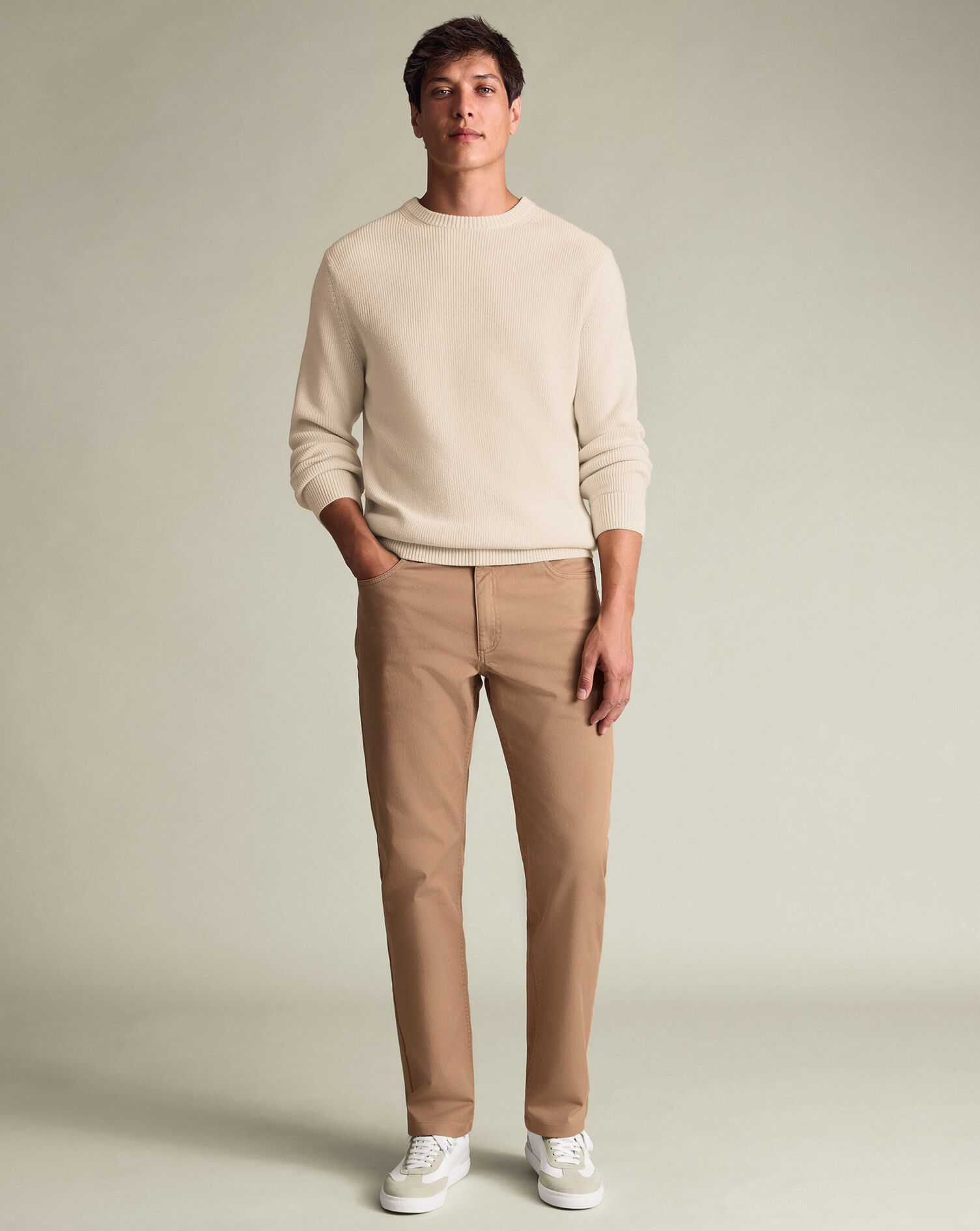 5 Pocket Jeans - Tan