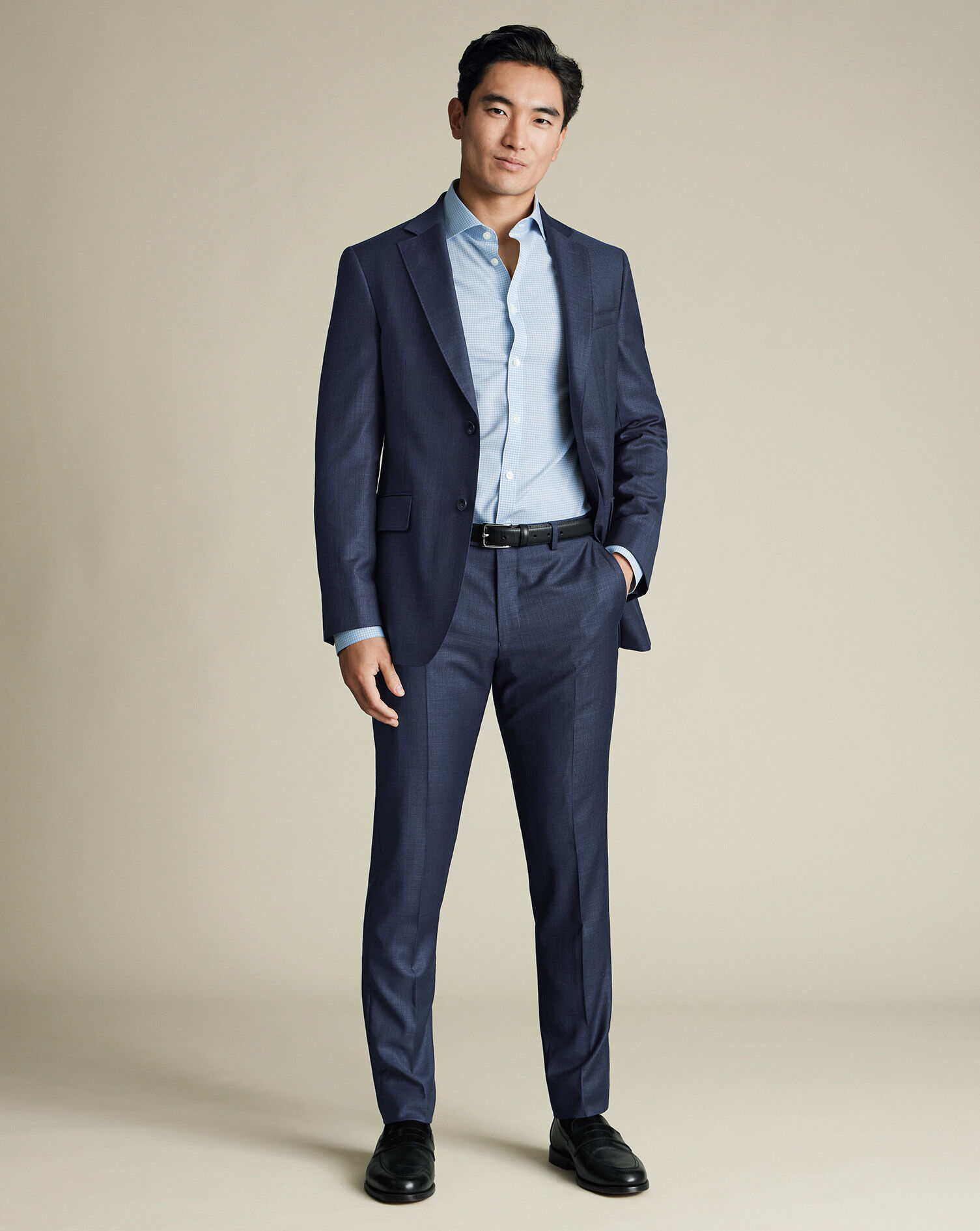 Italian Luxury Suit Pants -  Royal Blue