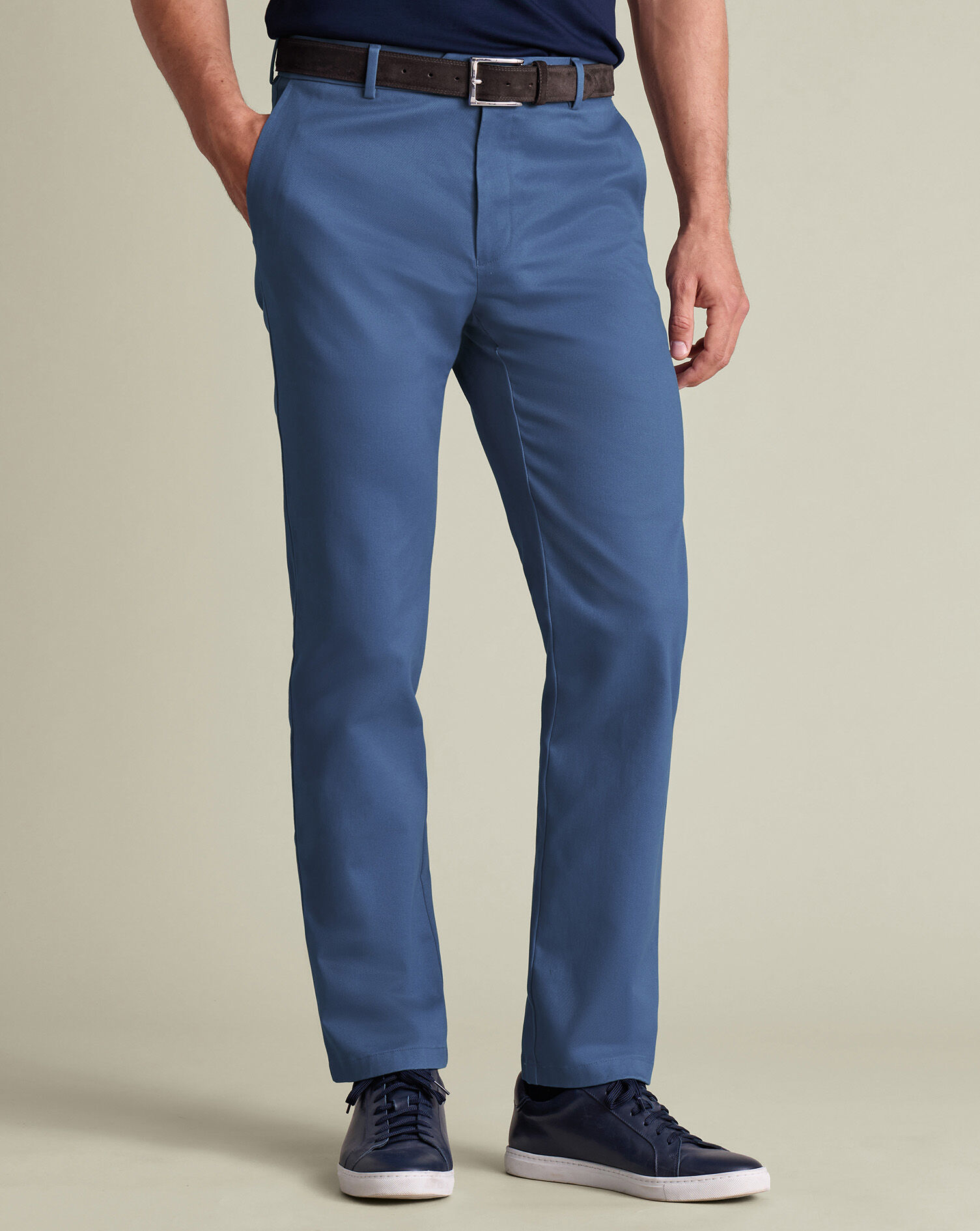 Ultimate Non-Iron Chinos - Mid Blue
