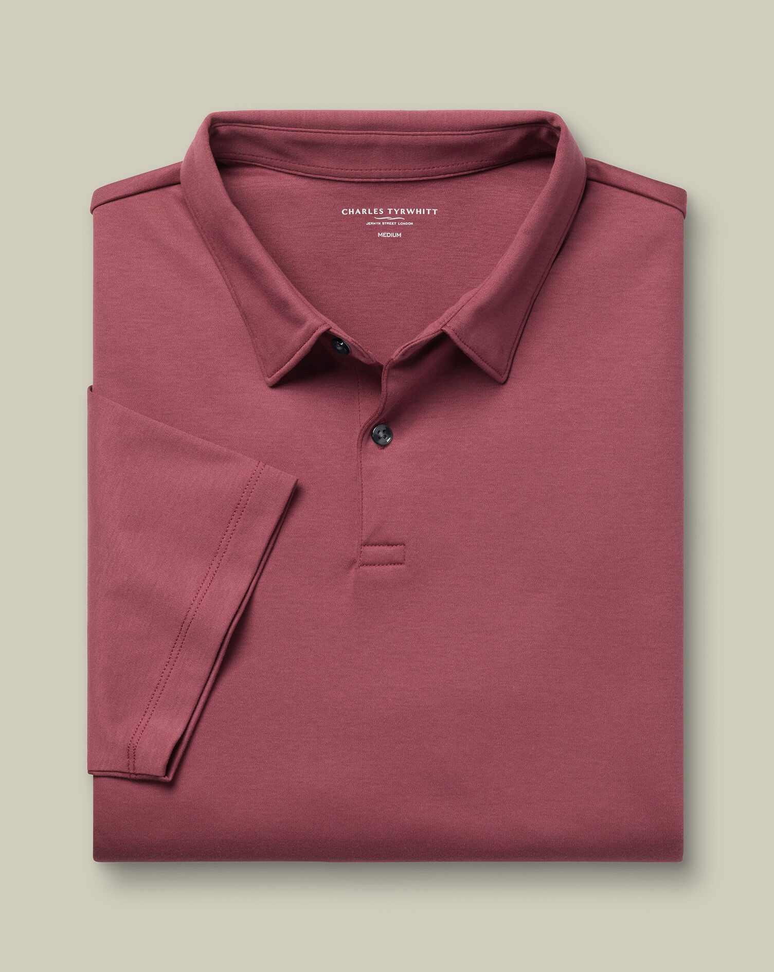 Jersey Polo - Dark Pink