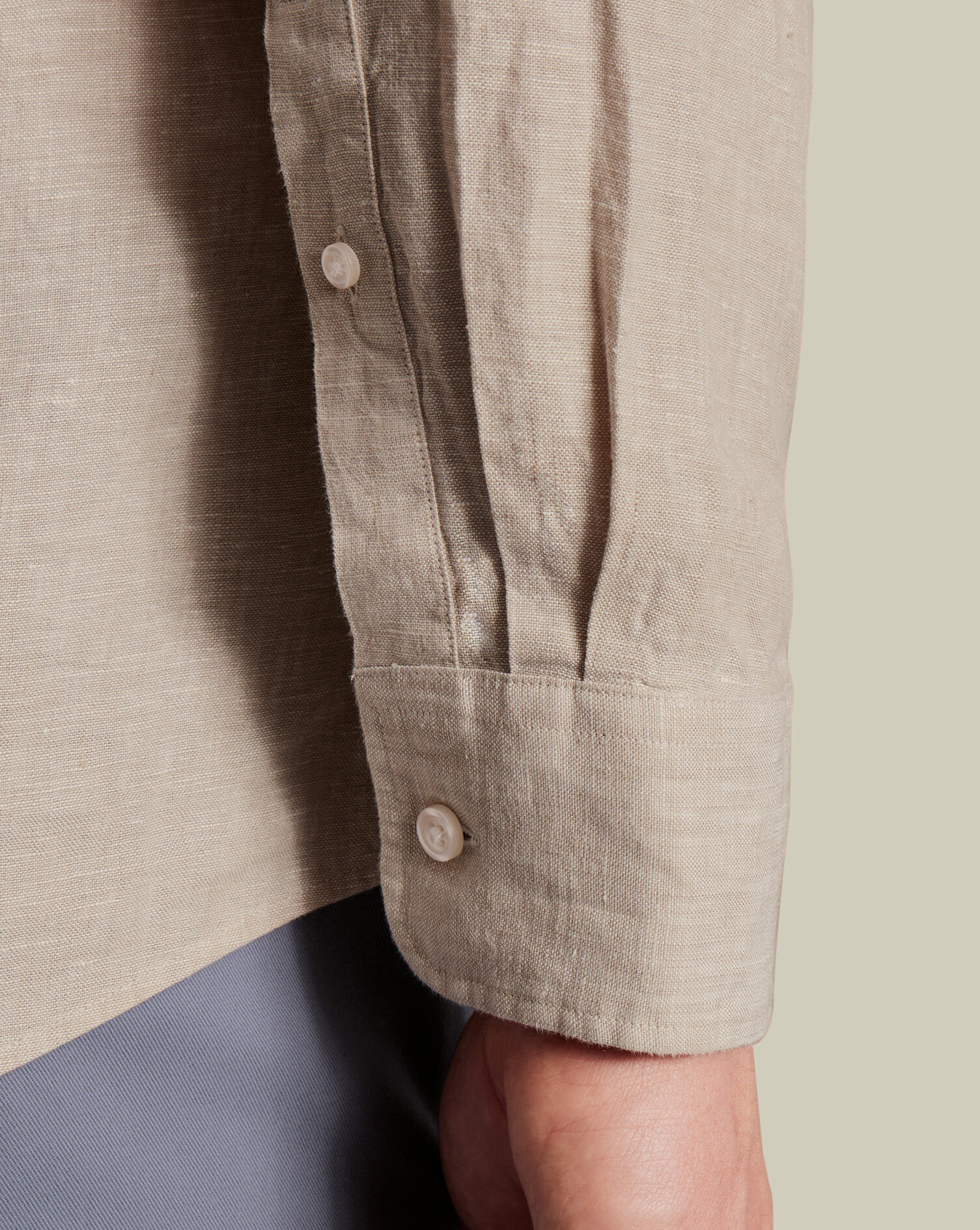 Pure Linen Shirt - Oatmeal