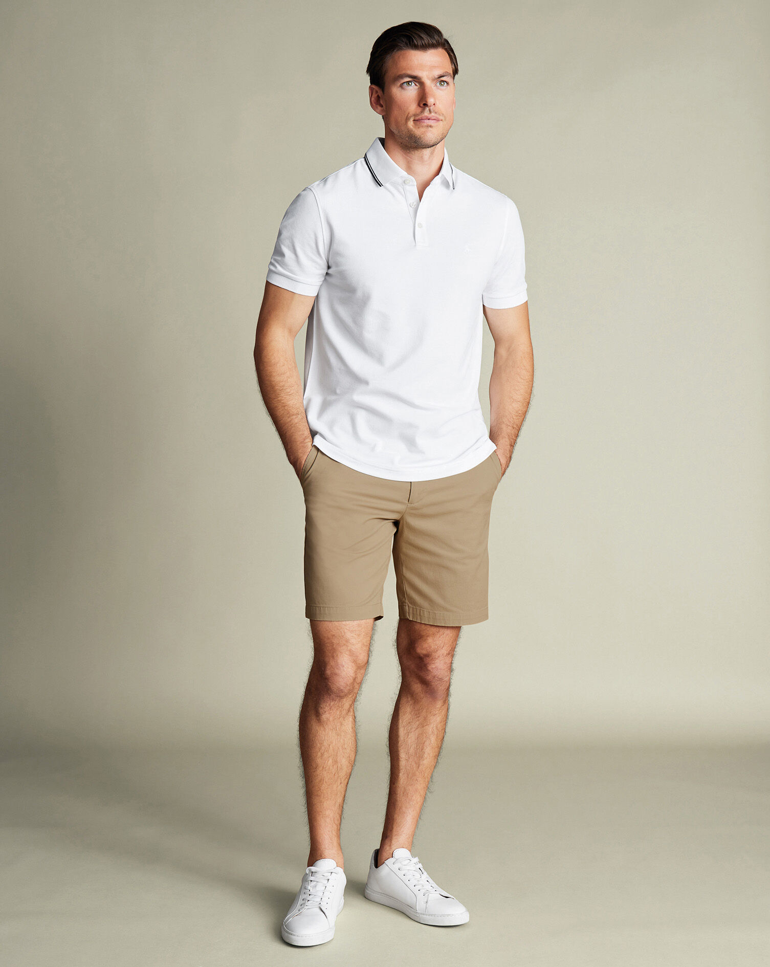 Cotton Shorts - Taupe