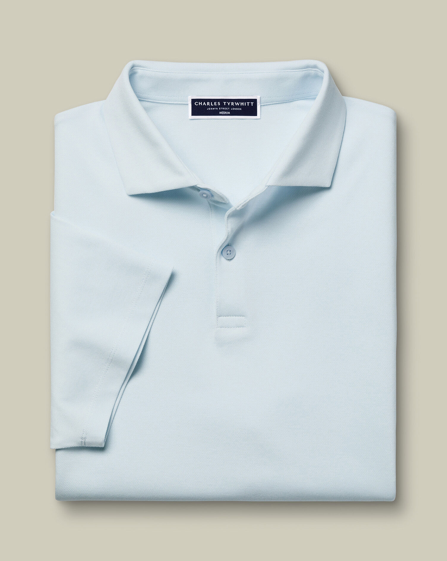 Smart Pique Polo - Ice Blue